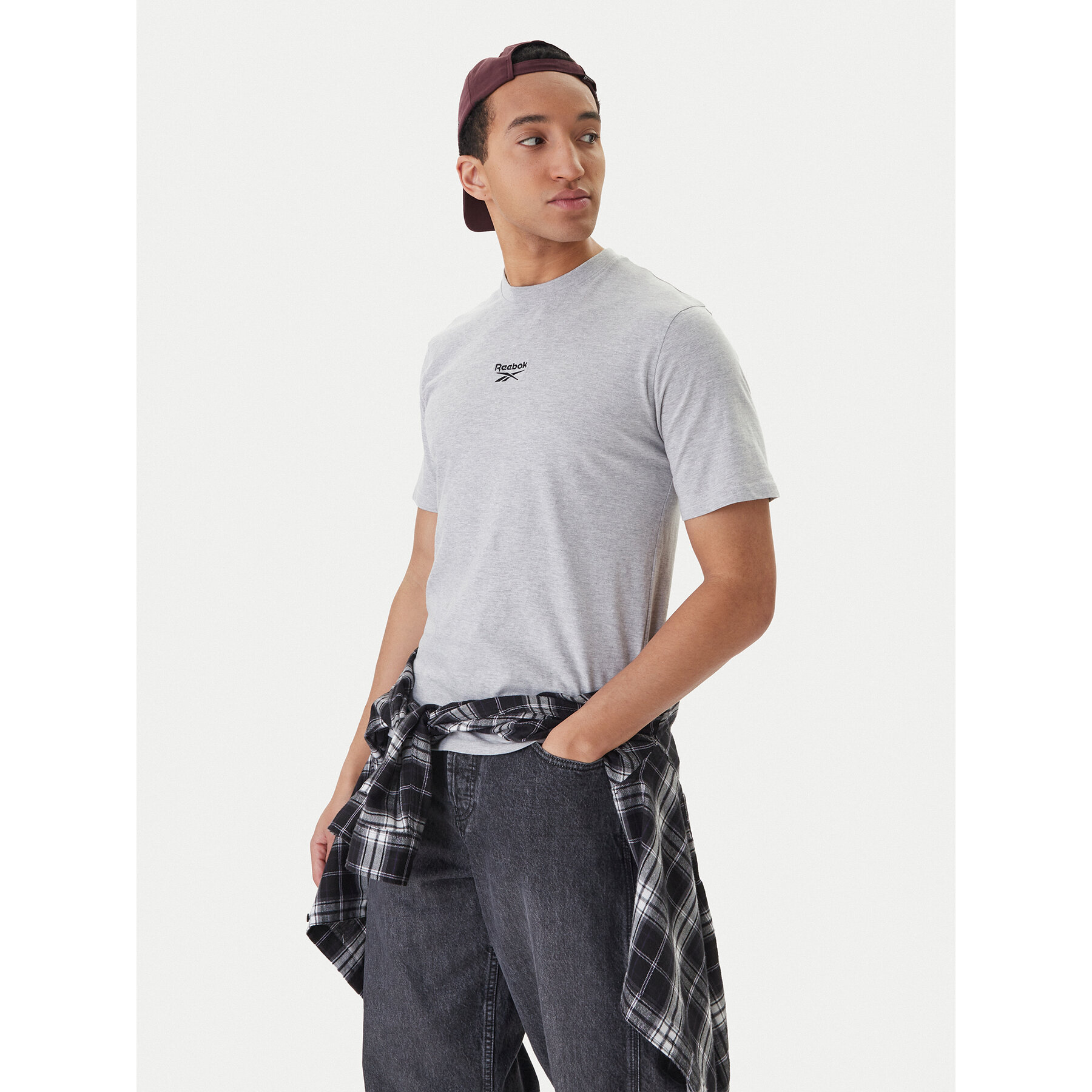 Reebok T-Shirt Branagan RK25561CCM Szary Regular Fit