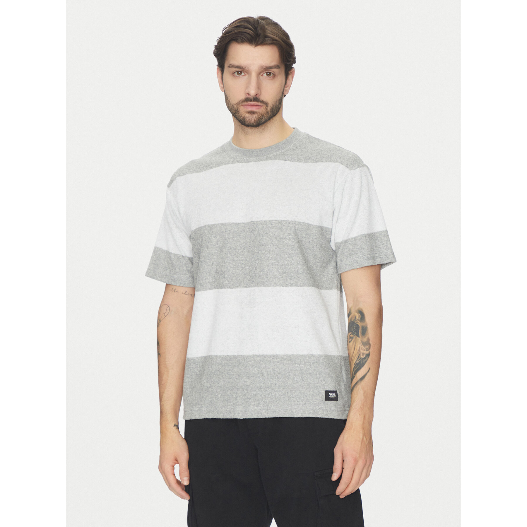 Vans T-Shirt Bergman VN000KUE Szary Regular Fit