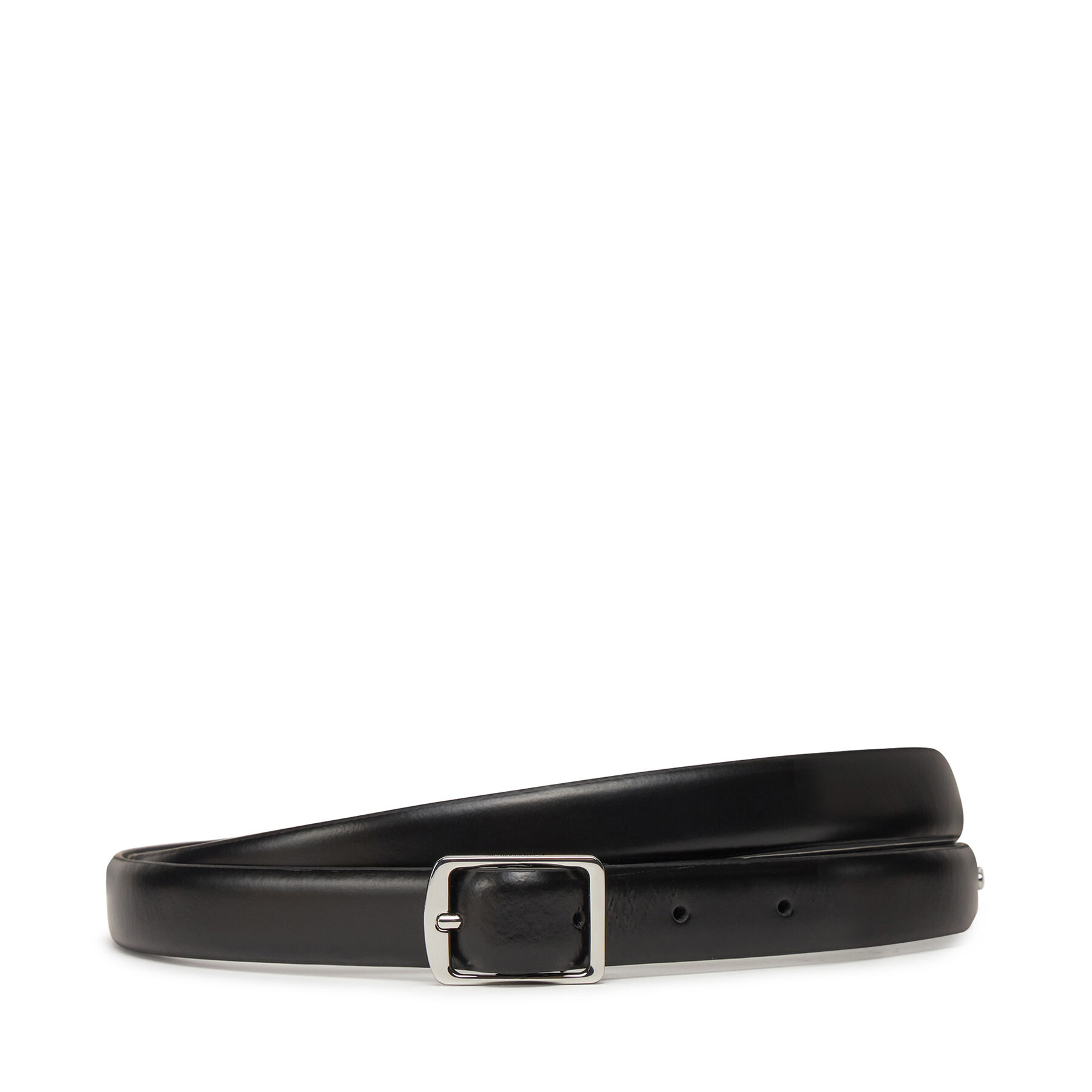 Calvin Klein Pasek Damski Slim Square Buckle Belt 2.0 K60K613235 Czarny