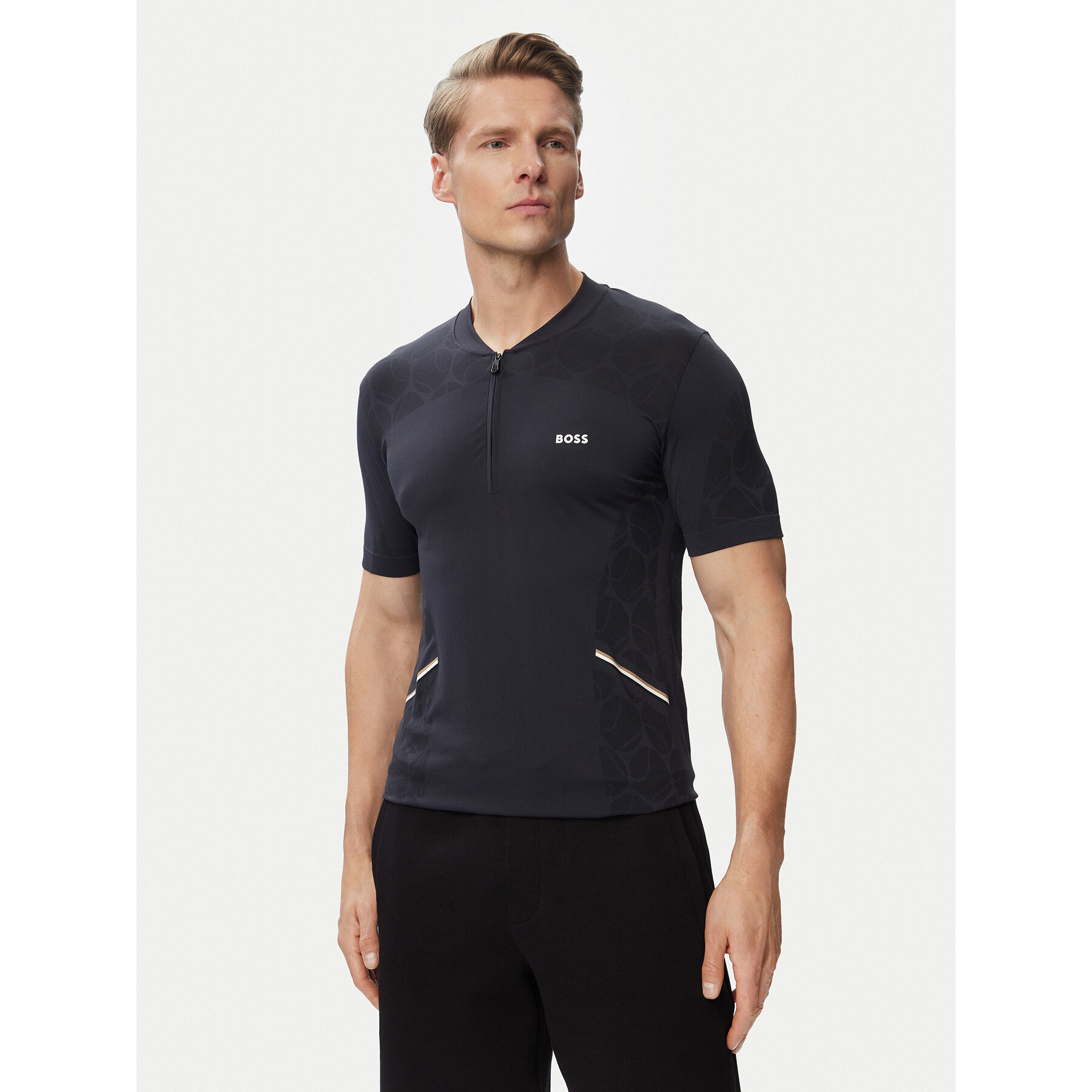 BOSS T-Shirt Game 2 50564794 Granatowy Slim Fit