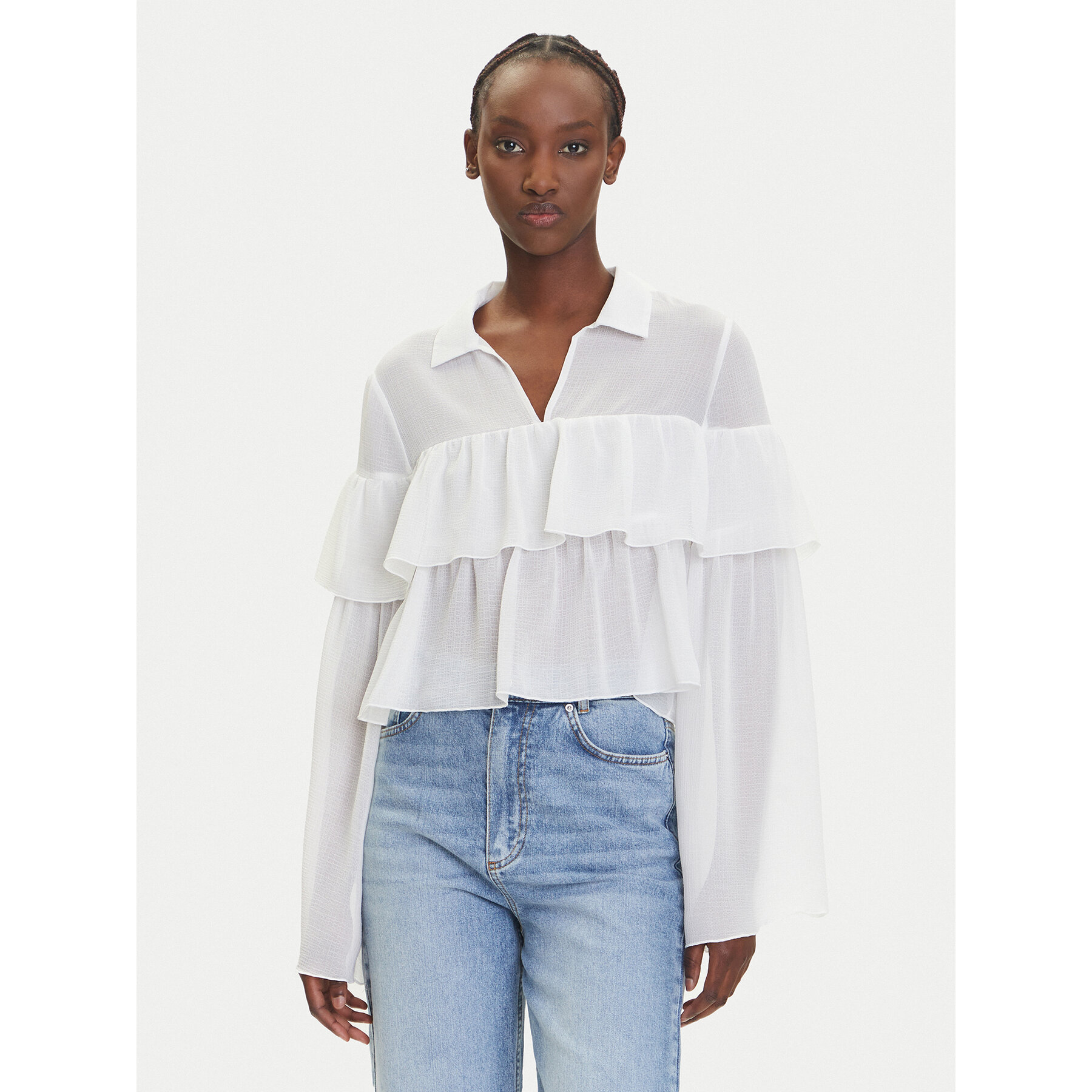ONLY Bluzka Suzzi 15360661 Biały Regular Fit