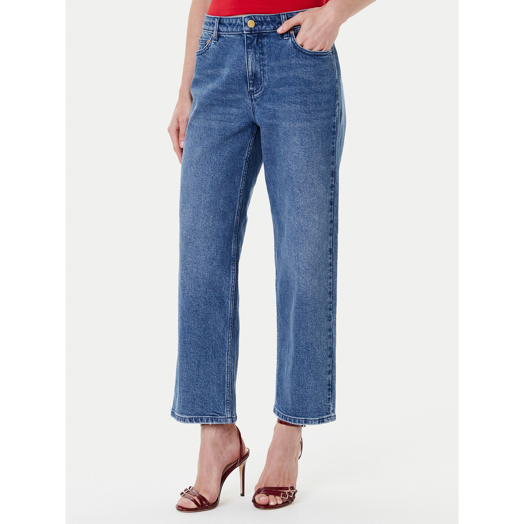 MICHAEL Michael Kors Jeansy MT5907OEB1 Niebieski Straight Fit
