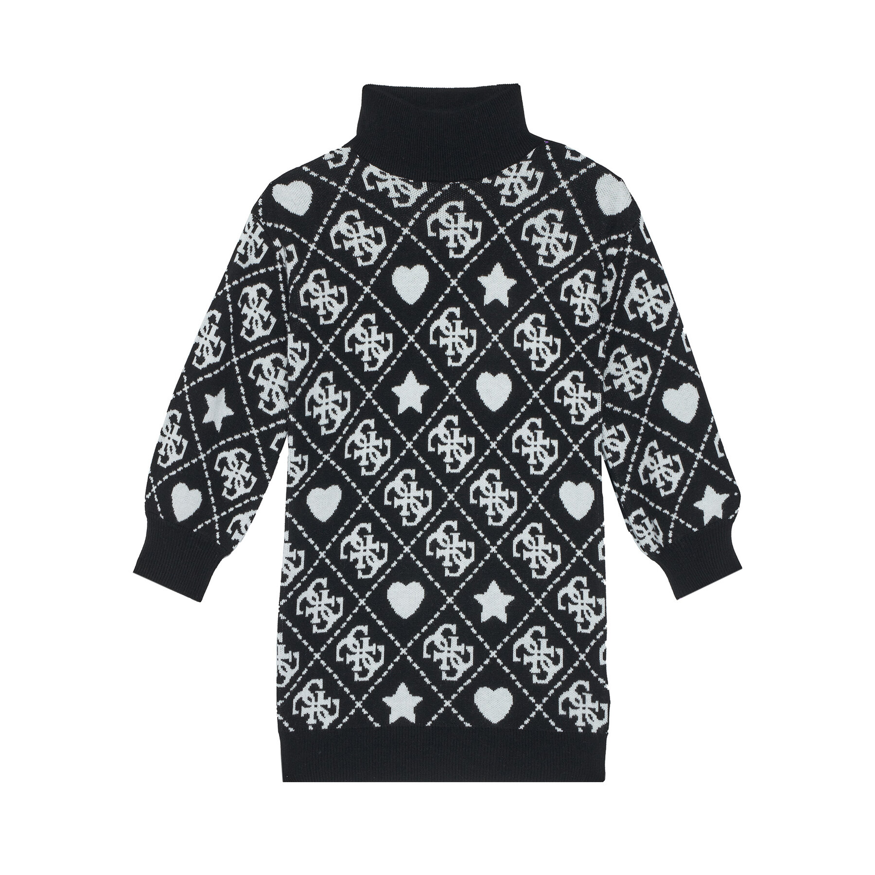 Guess Sukienka dzianinowa J5BK03 Z3K10 Czarny Regular Fit