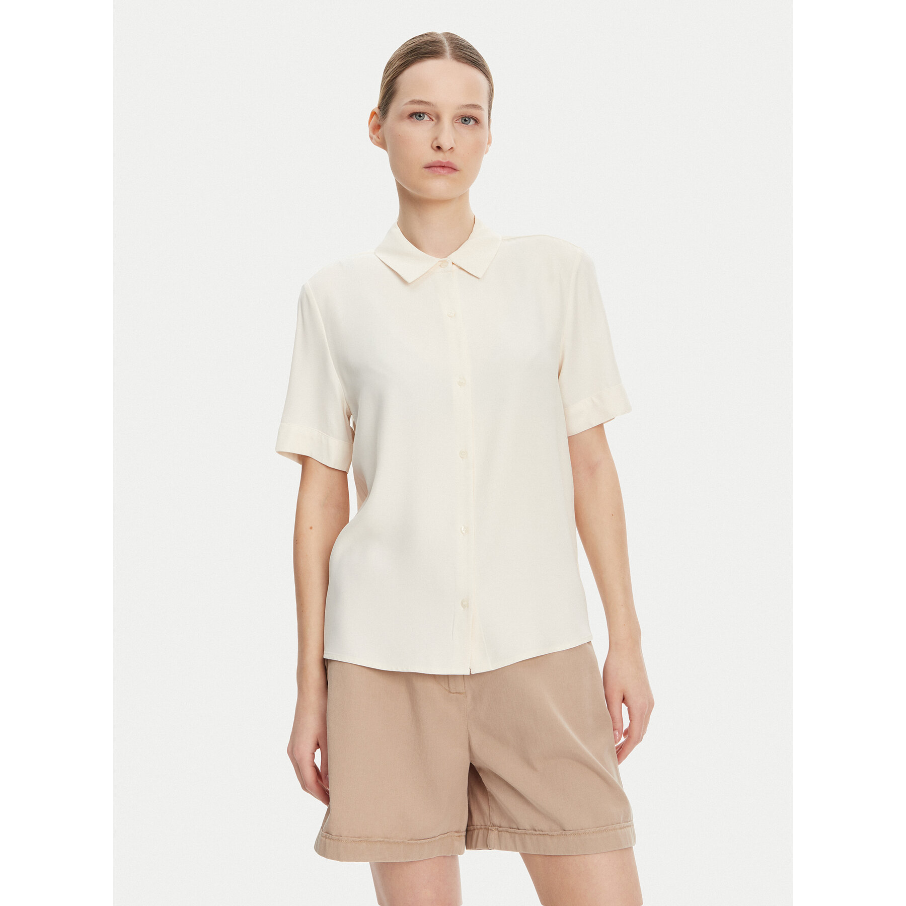 Tommy Hilfiger Koszula WW0WW44683 Beżowy Relaxed Fit