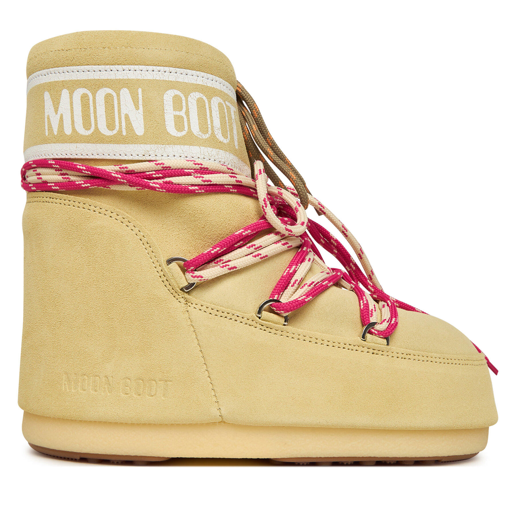 Moon Boot Śniegowce Mb Icon Low Suede Laces 80D1409670 Żółty