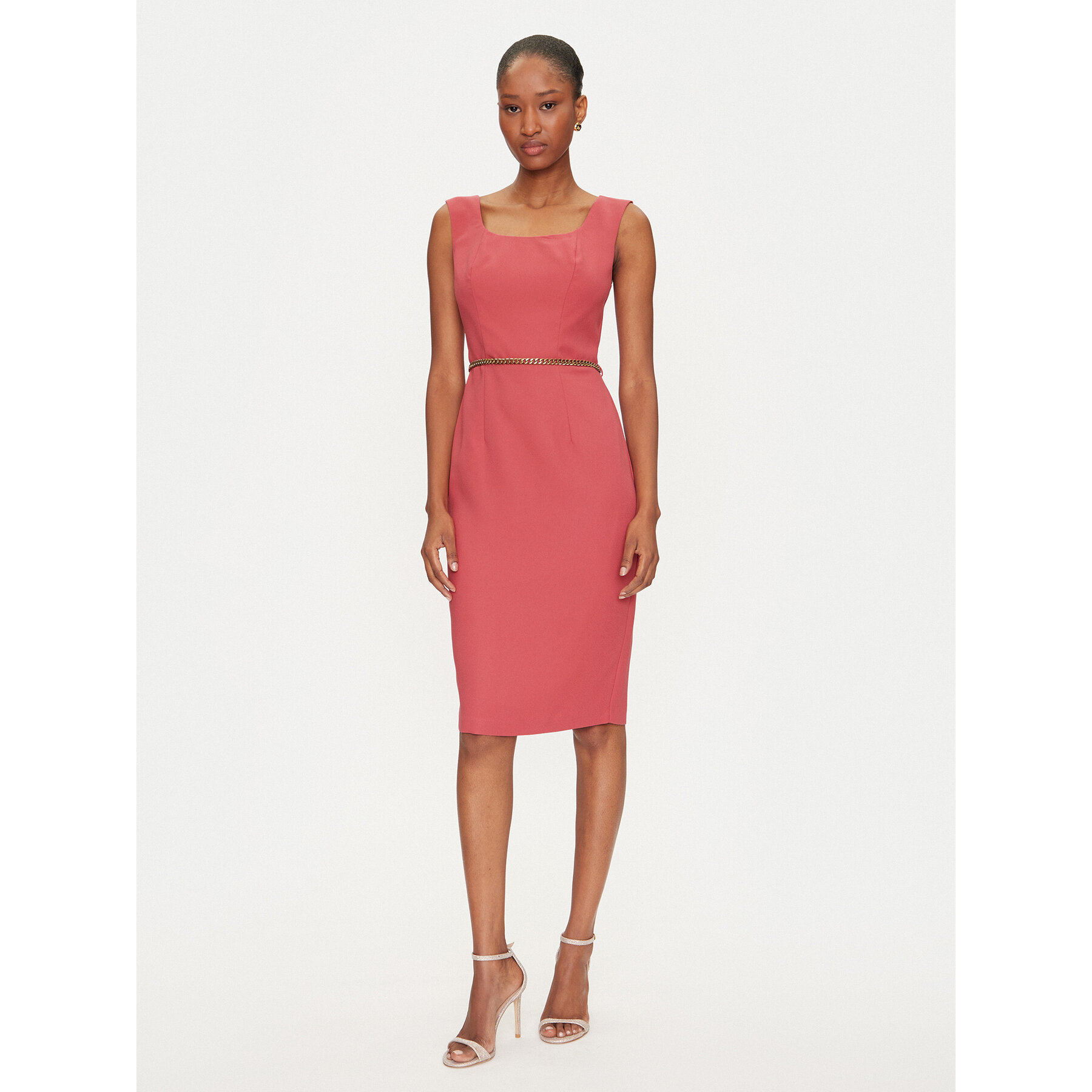 Marciano Guess Sukienka koktajlowa 5GGK12 7300A Koralowy Regular Fit