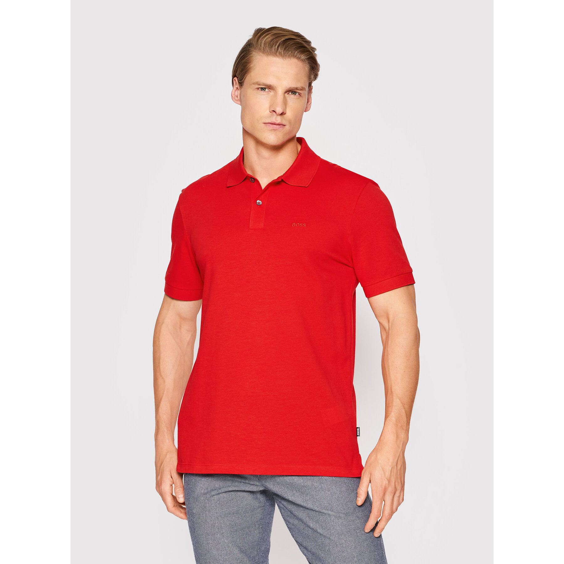 Boss Polo Pallas 50468362 Czerwony Regular Fit