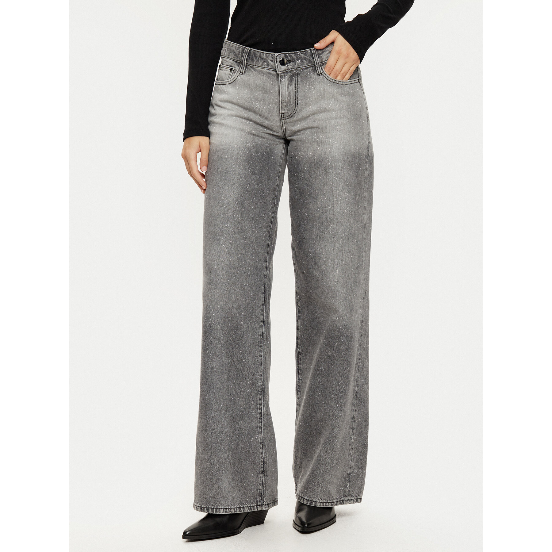 Guess Jeansy W5RA96 D5M31 Szary Regular Fit
