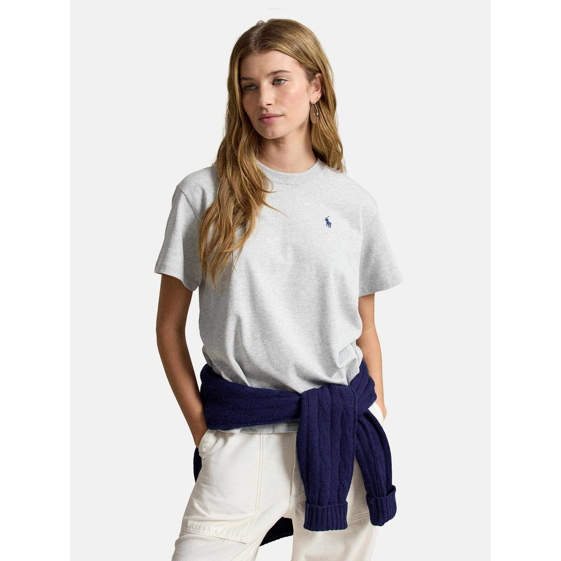 Polo Ralph Lauren T-Shirt 211B17798001 Szary Regular Fit