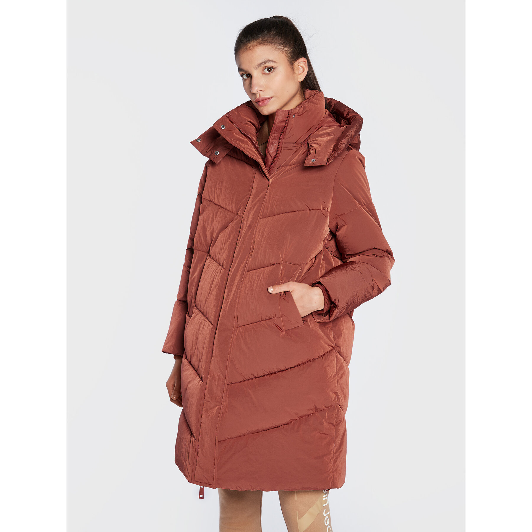 Calvin Klein Kurtka zimowa K20K204690 Pomarańczowy Regular Fit