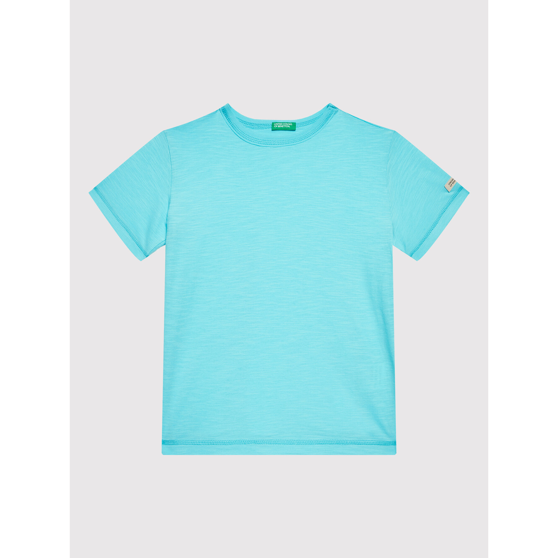 United Colors Of Benetton T-Shirt 3MM5C103W Niebieski Regular Fit