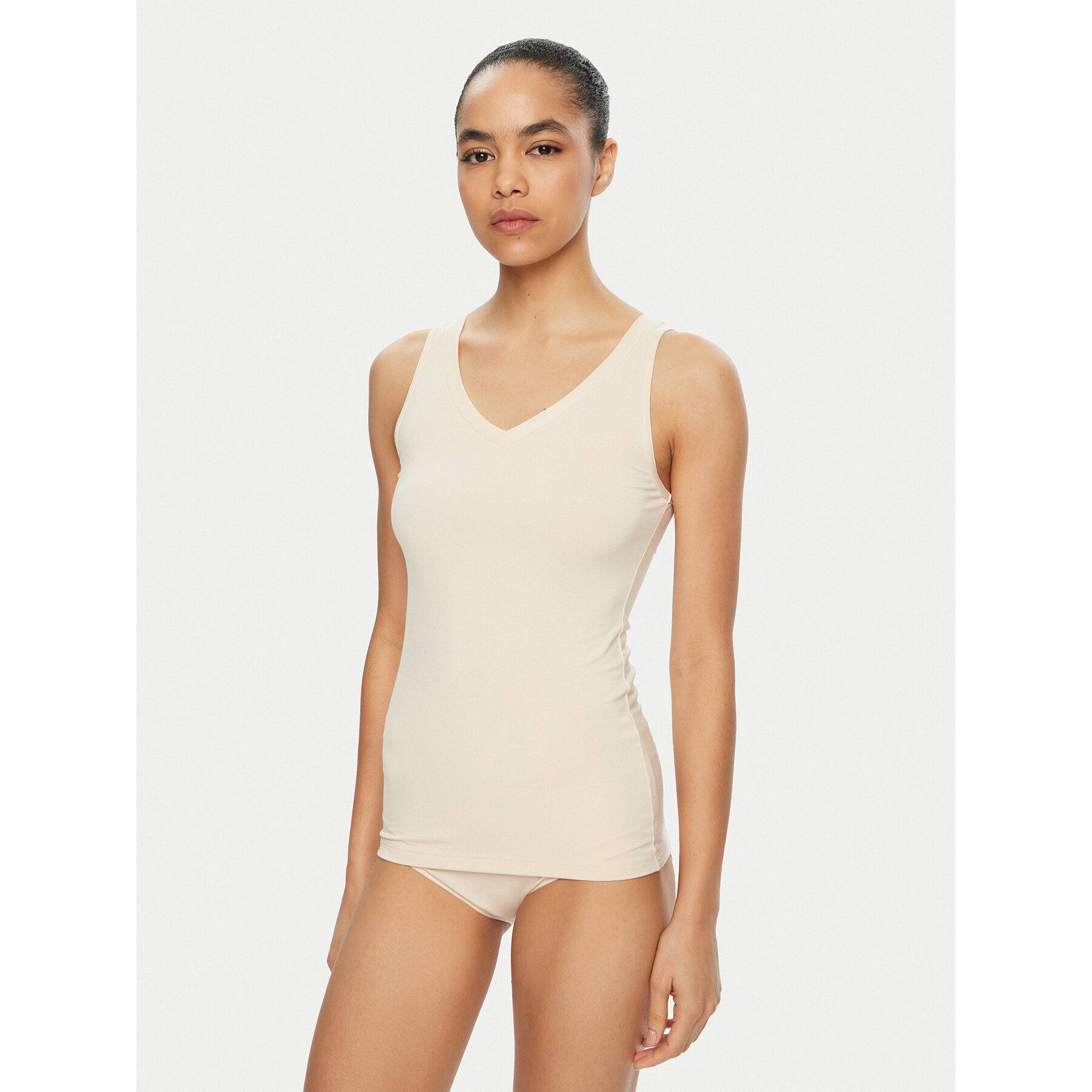 Triumph Top Sense Of Modal 10224796 Écru Slim Fit