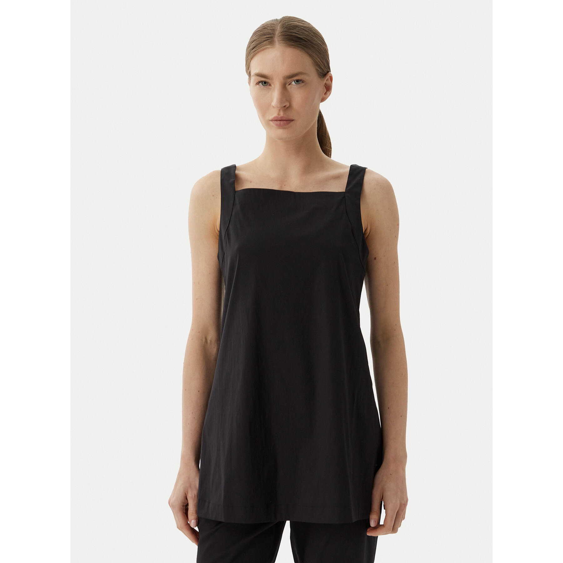 Max Mara Beachwear Top 2616161019650 Czarny Regular Fit