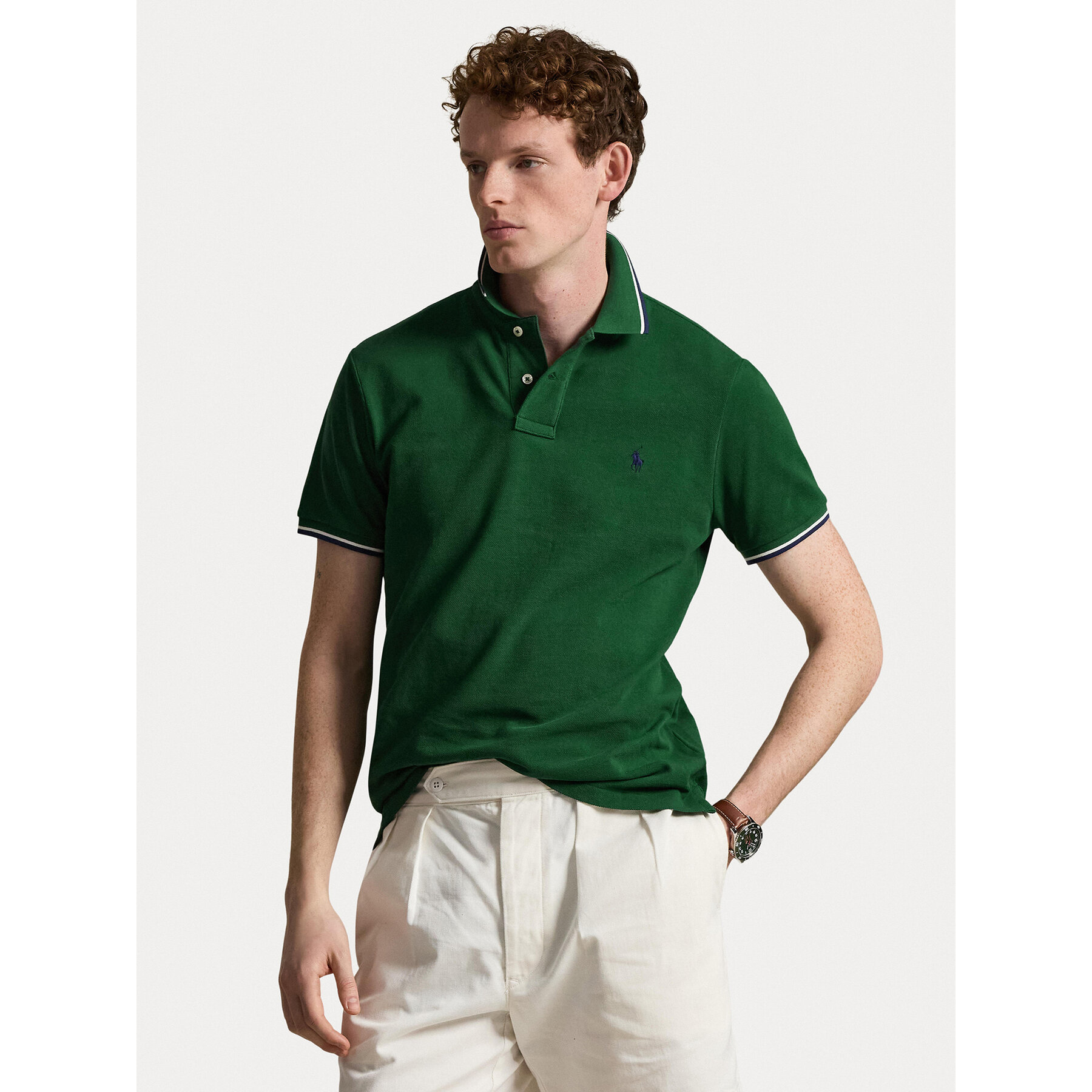 Polo Ralph Lauren Polo 710842621504 Zielony Regular Fit