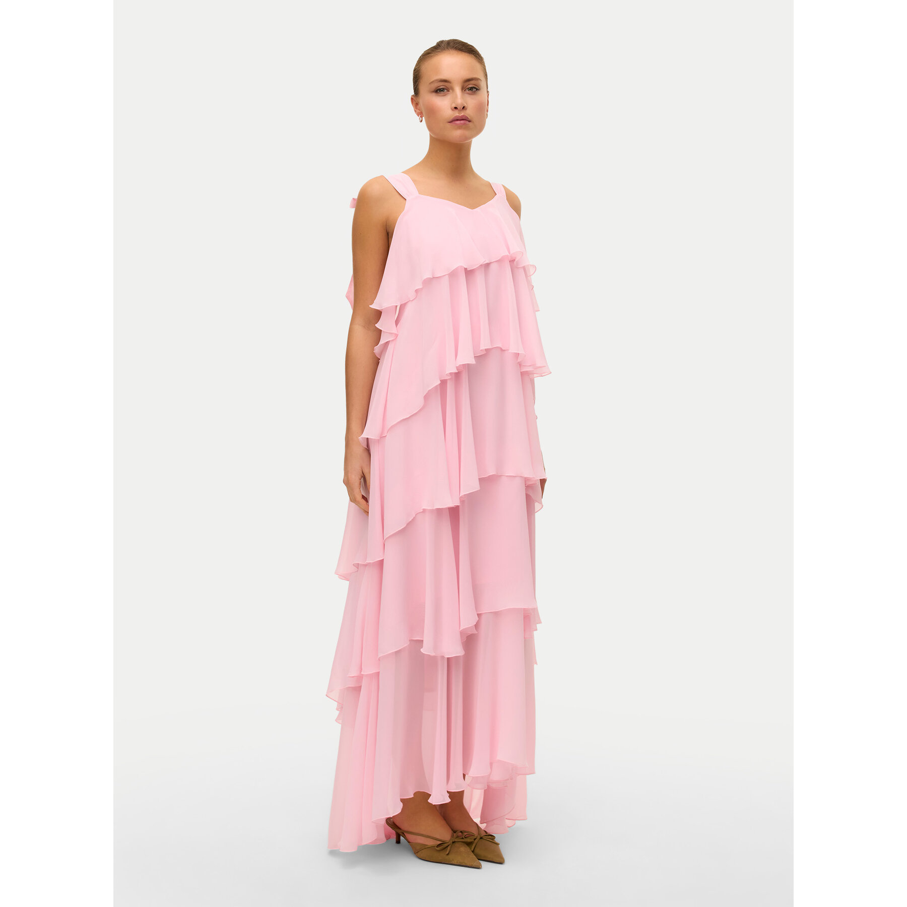 Vero Moda Sukienka wieczorowa Felicia 10331377 Różowy Regular Fit
