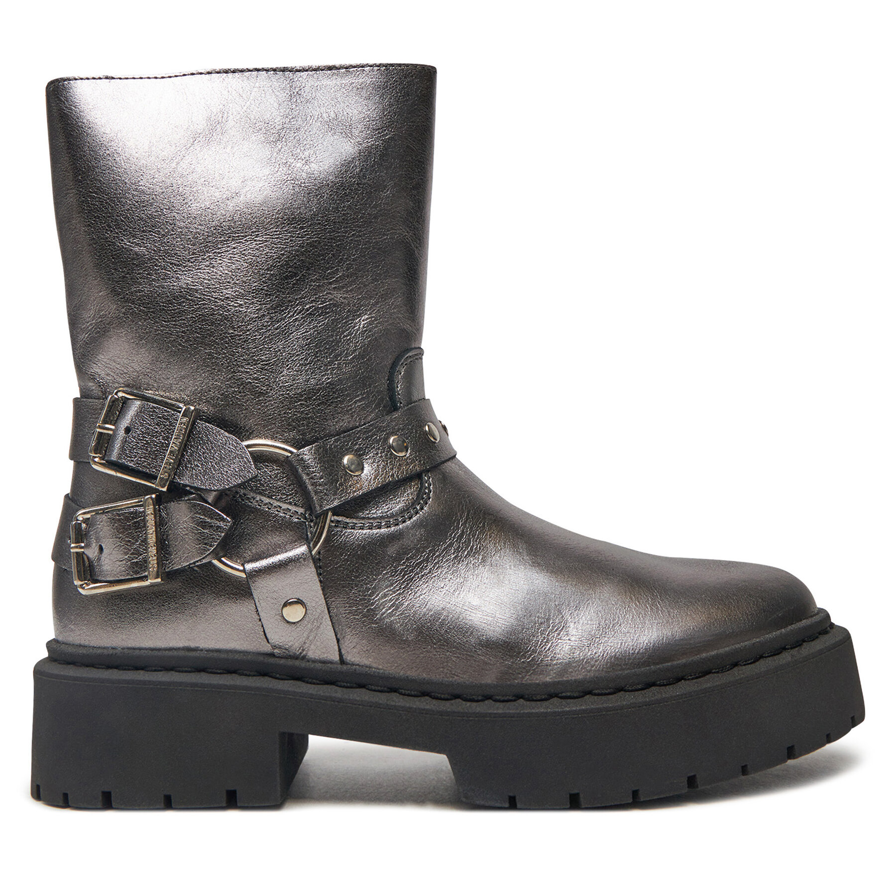 Steve Madden Botki Zwart SM11003405 Szary