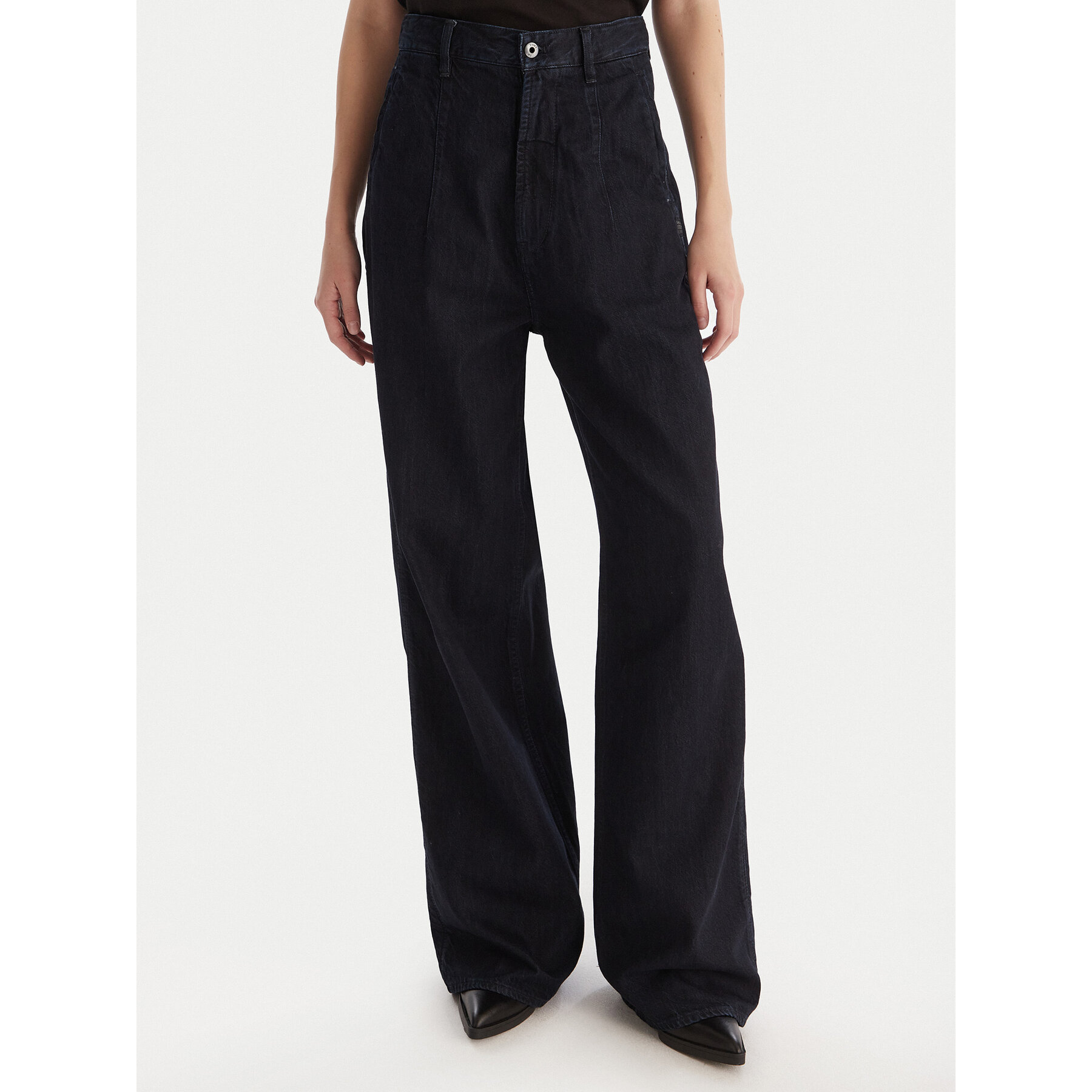 G-Star Raw Jeansy Roos D27705-D536 Granatowy Wide Leg