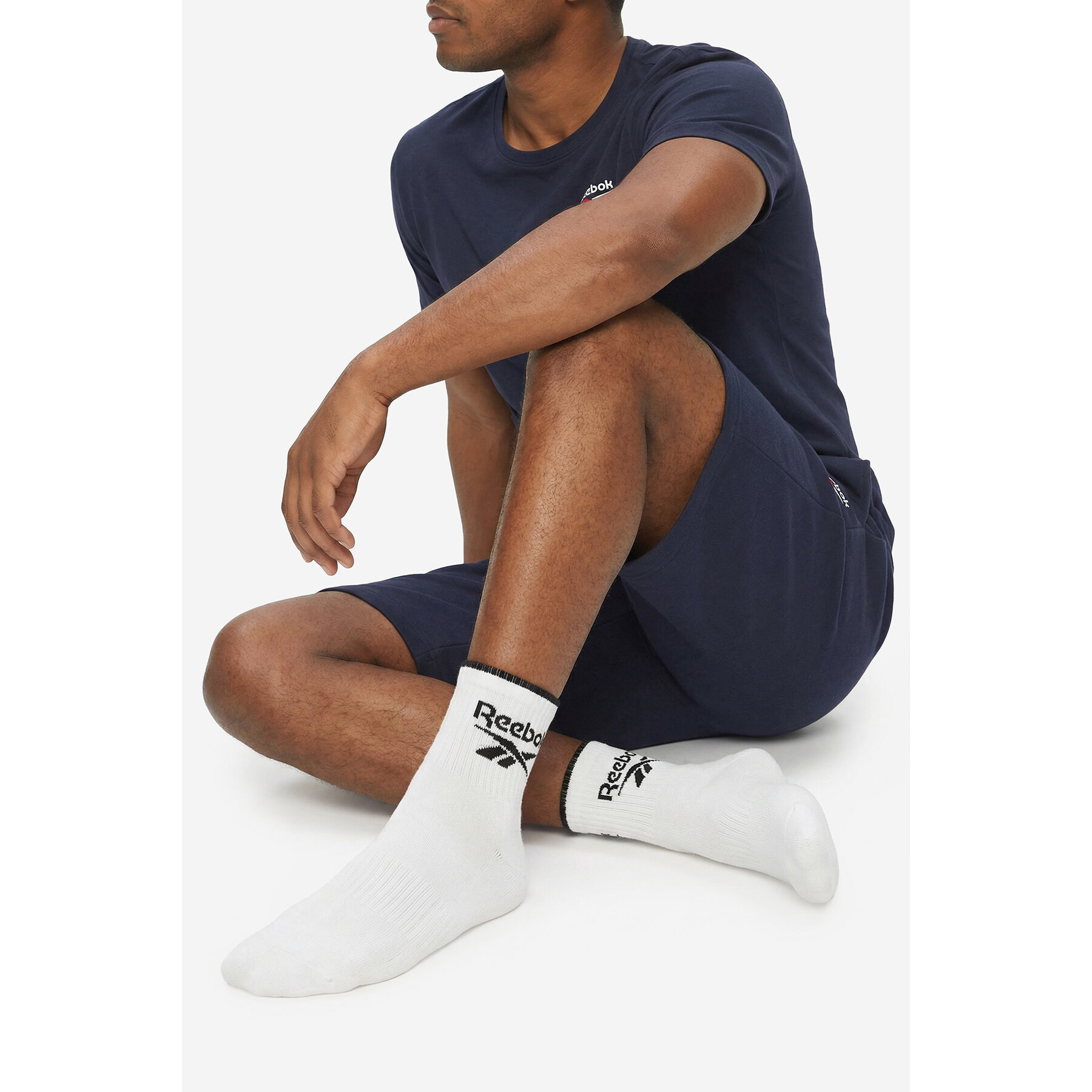 Reebok Skarpety długie R0362-SS24 (3-pack) Biały
