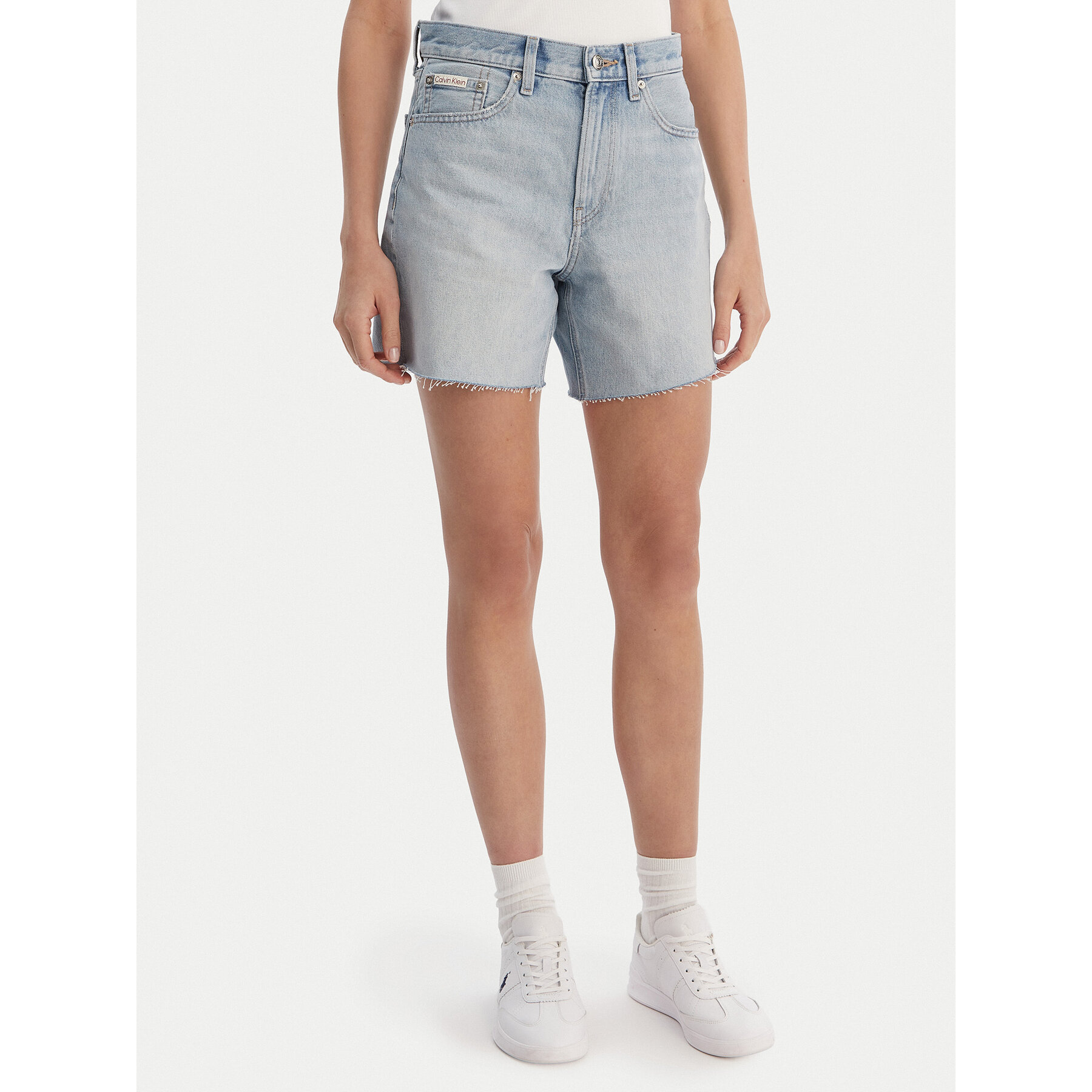 Calvin Klein Jeans Szorty jeansowe LV047F766G Niebieski Relaxed Fit