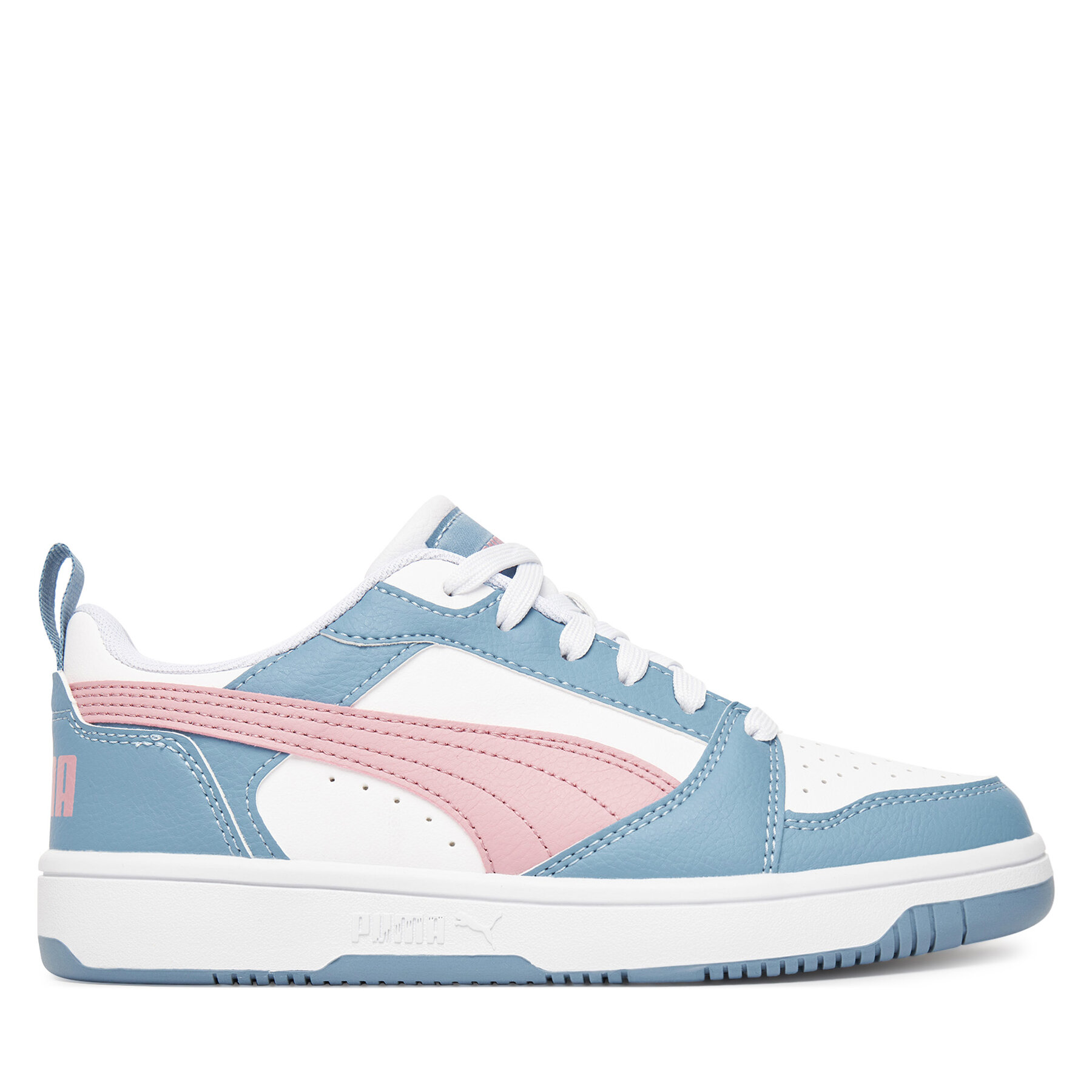 Puma Sneakersy Rebound V6 Lo Jr 393833 30 Biały