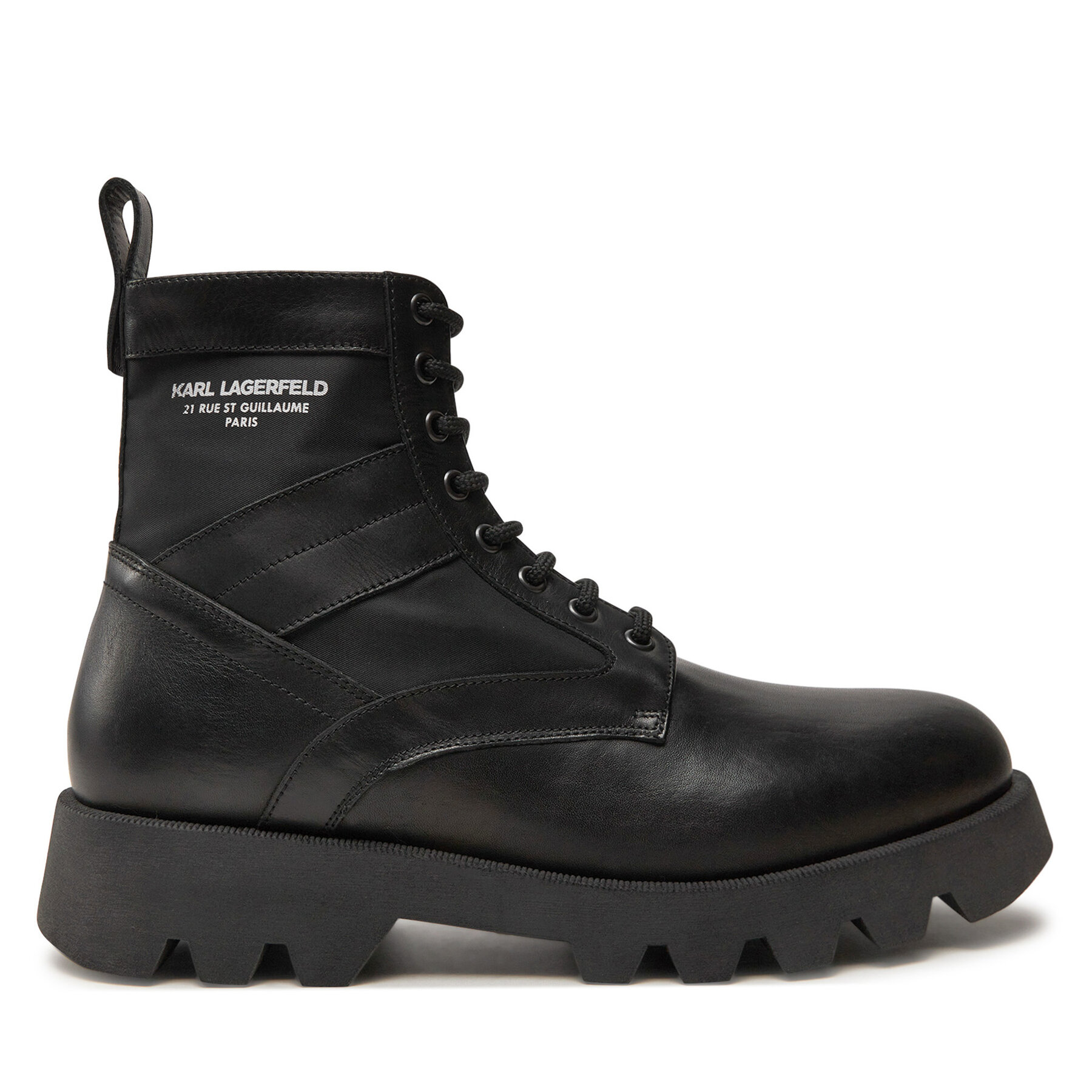 KARL LAGERFELD Trzewiki KL11164 Czarny