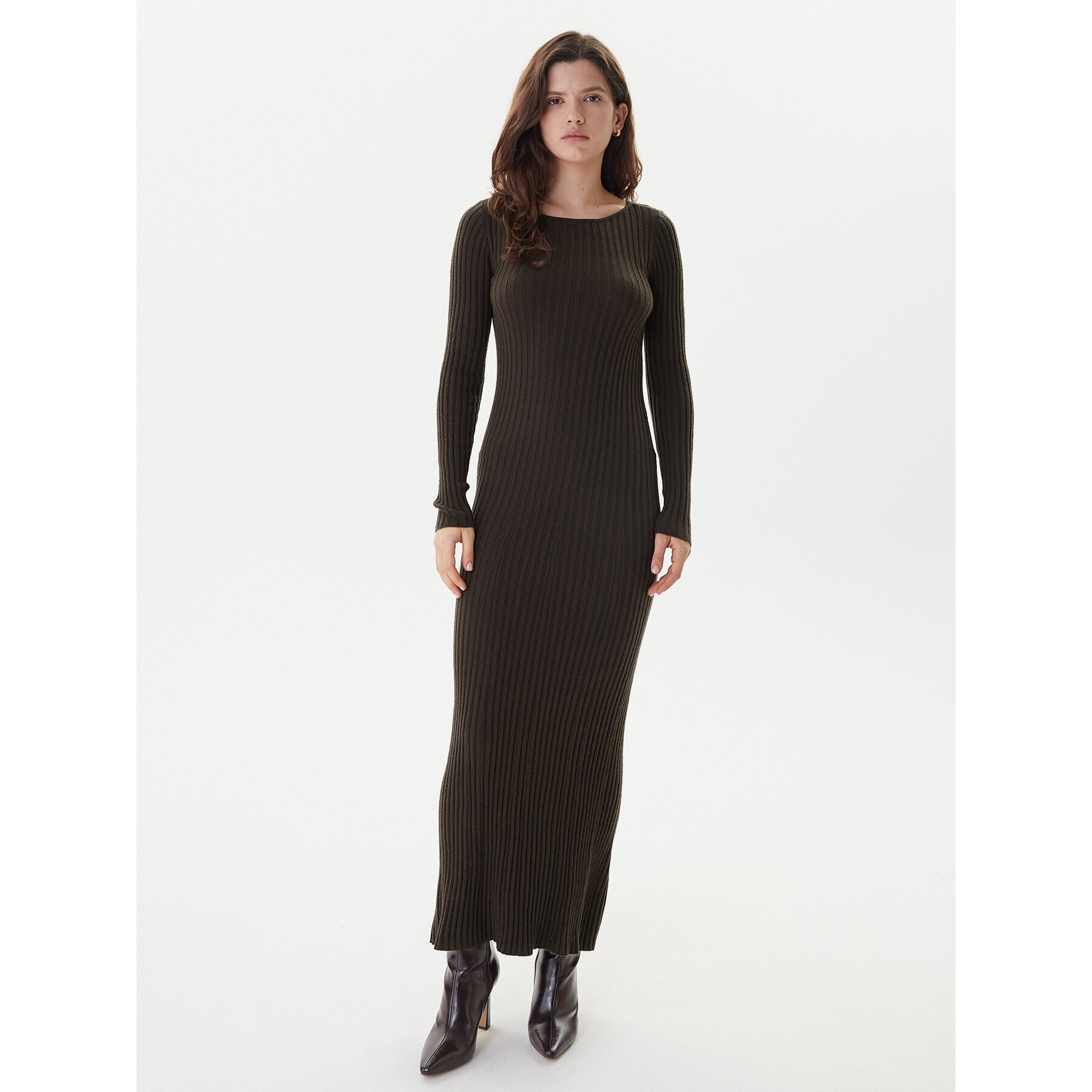 ONLY Sukienka dzianinowa Asta 15373788 Brązowy Regular Fit