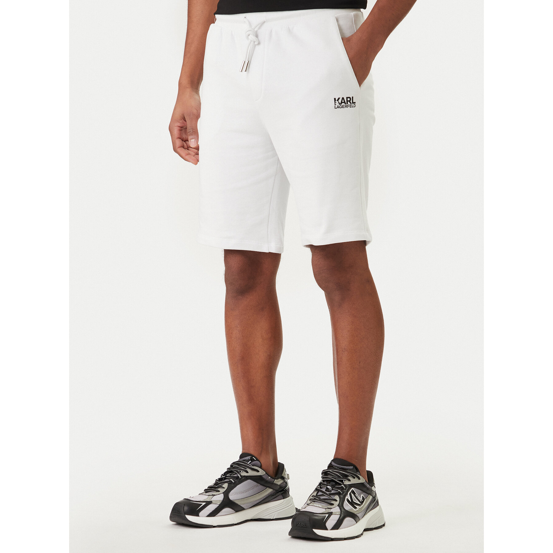 KARL LAGERFELD Szorty sportowe 705783 562917 Biały Regular Fit