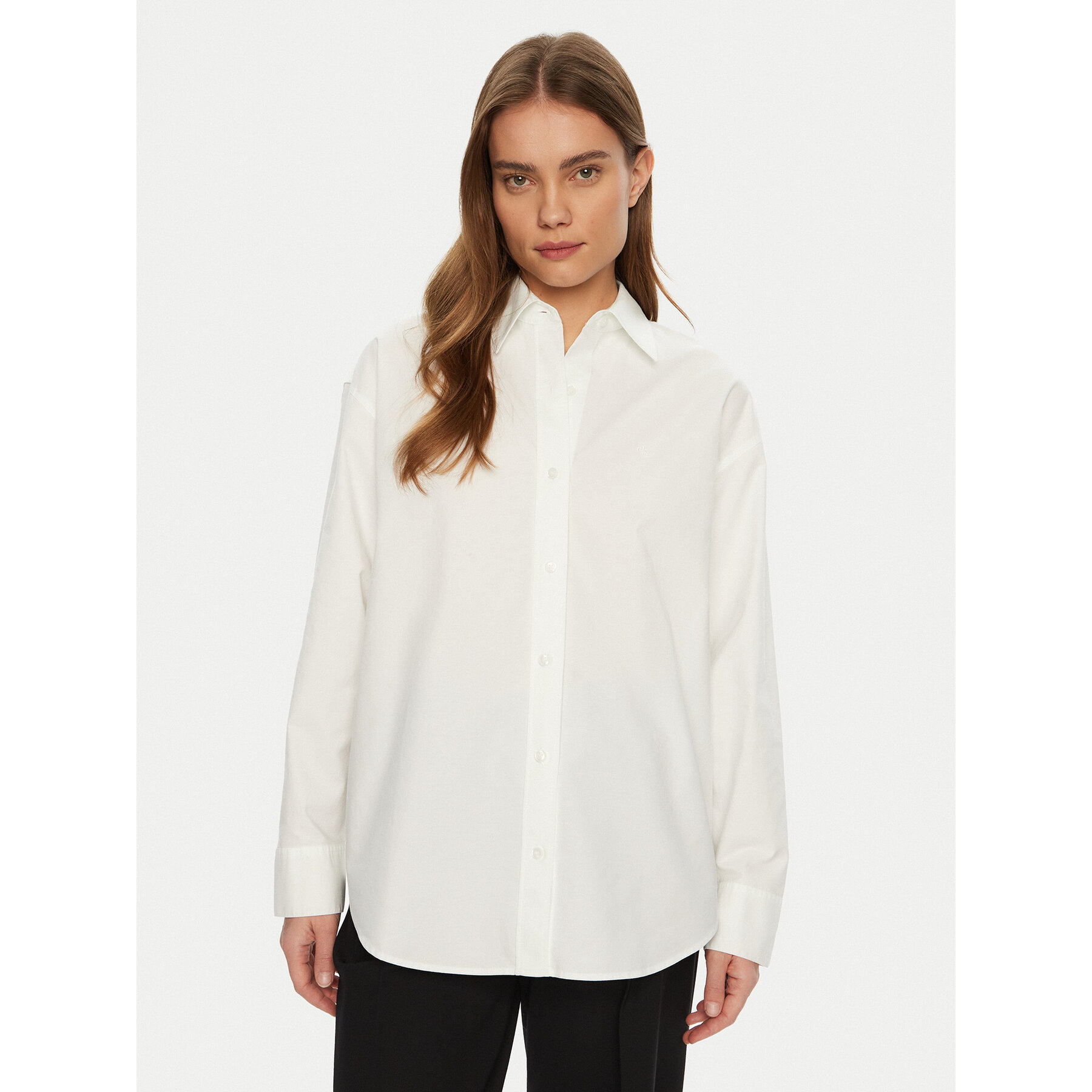 Calvin Klein Jeans Koszula J20J224858 Biały Relaxed Fit