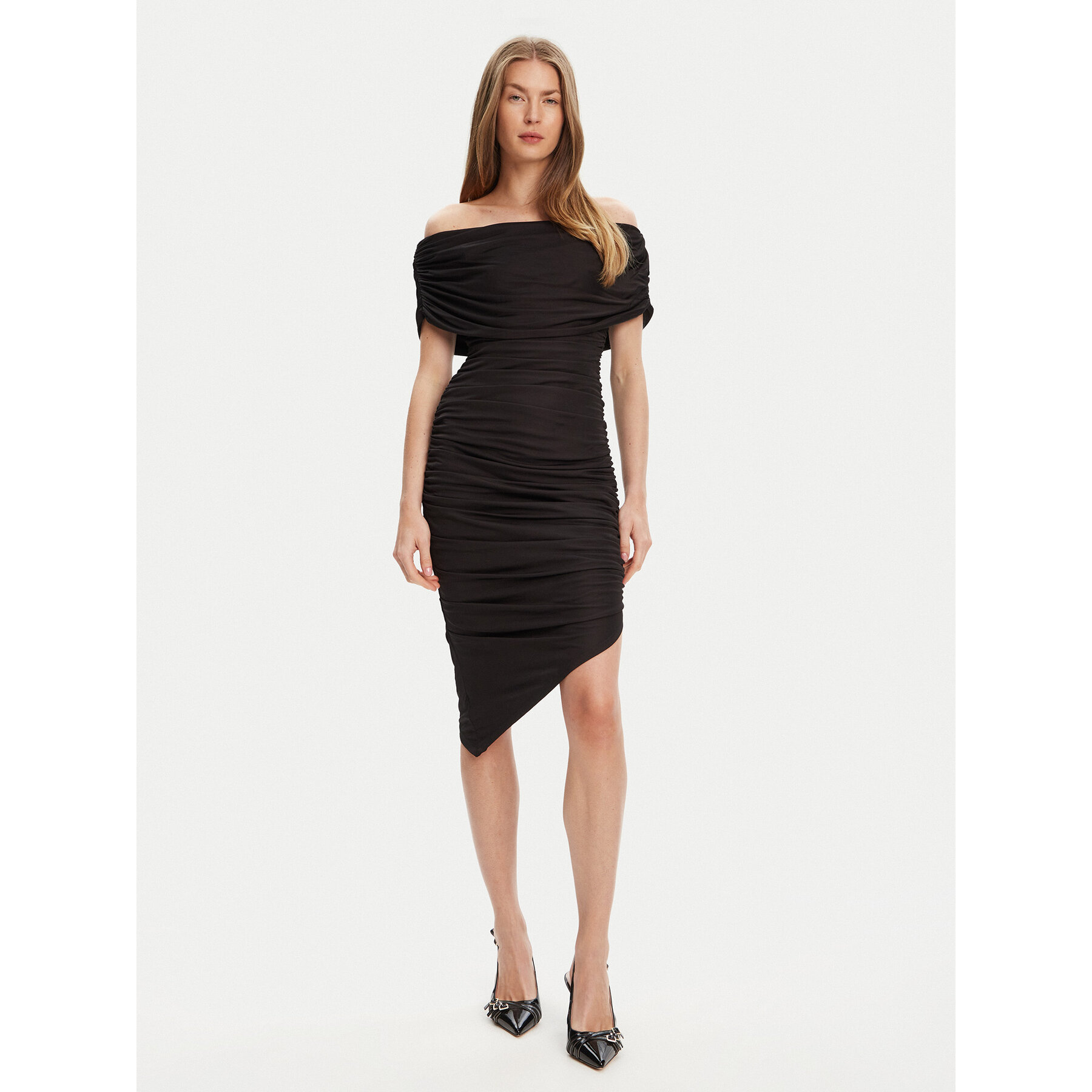 Marciano Guess Sukienka koktajlowa 5YGK06 6334A Czarny Extra Slim Fit