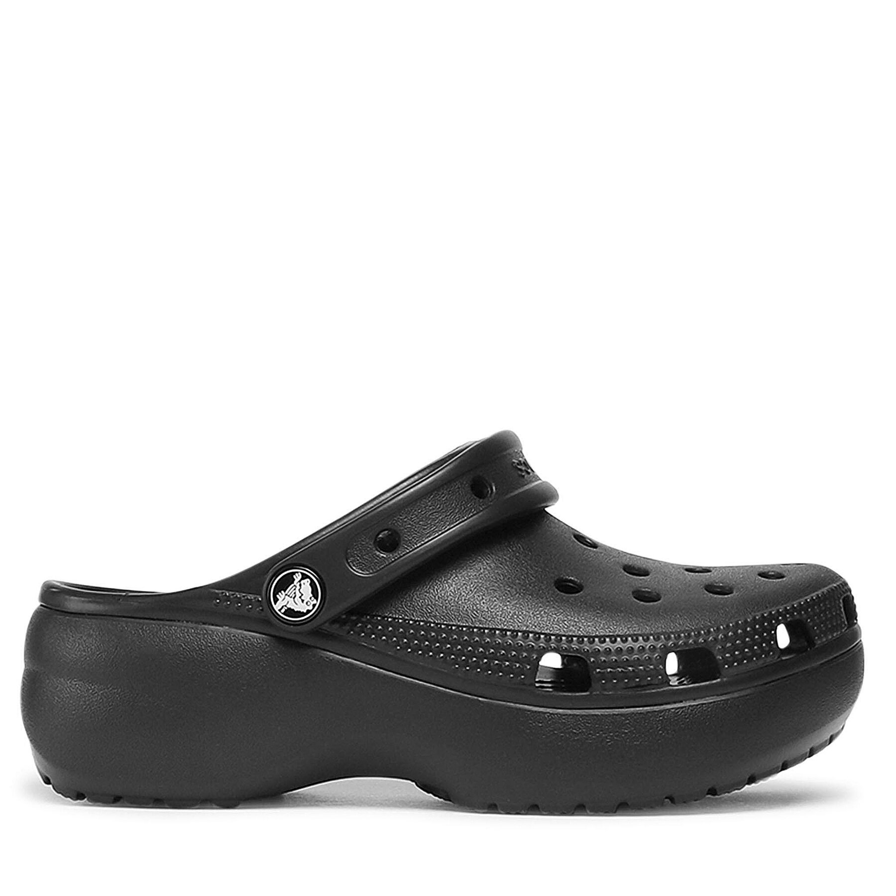 Crocs Klapki Classic Platform Clog 206750 Czarny