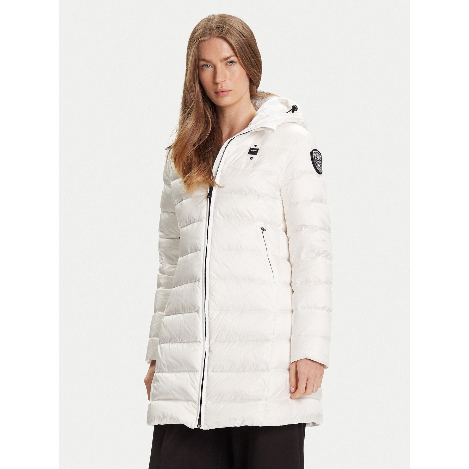 Blauer Kurtka puchowa 25WBLDK03102 Biały Regular Fit