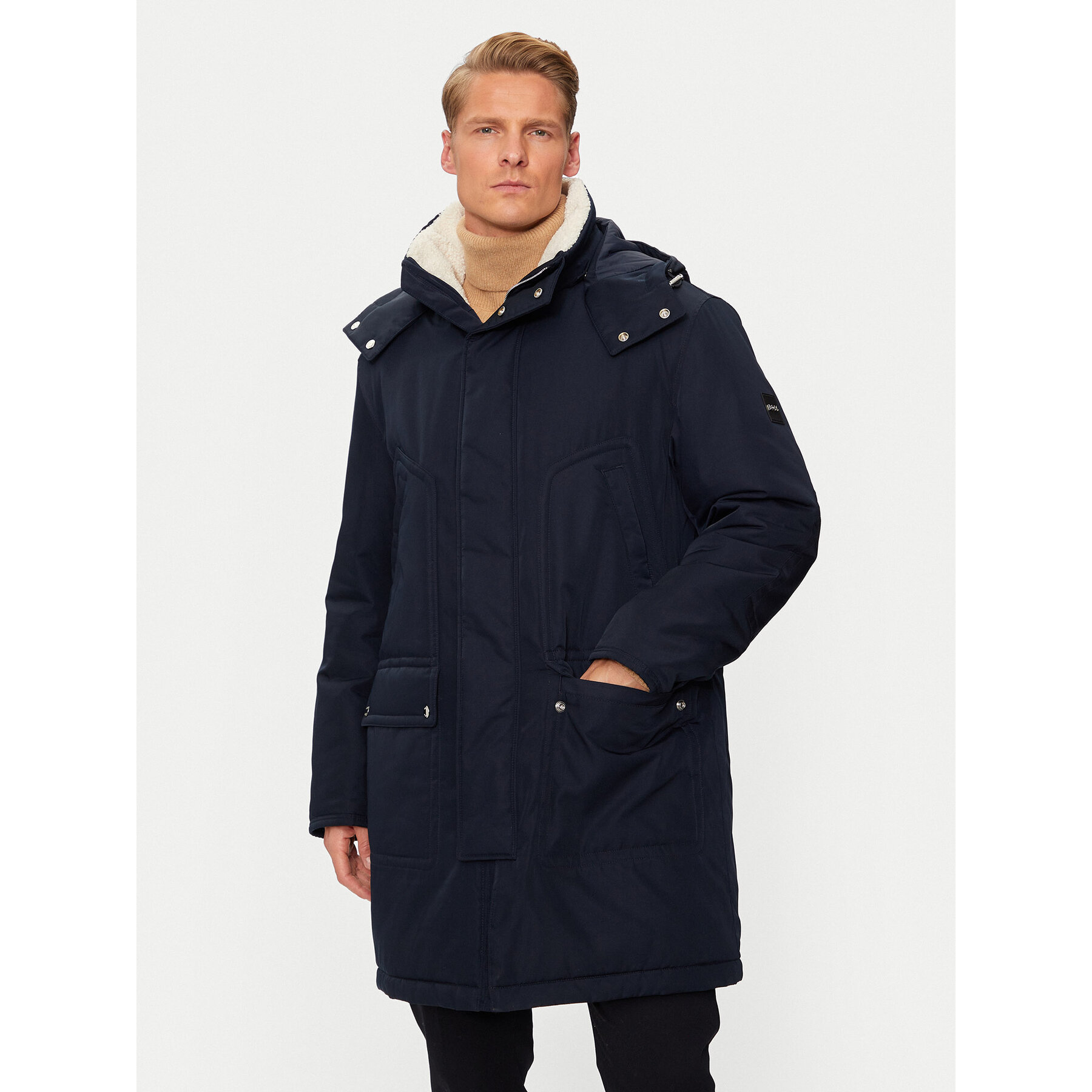 Boss Parka H-Coyan 50524964 Granatowy Regular Fit
