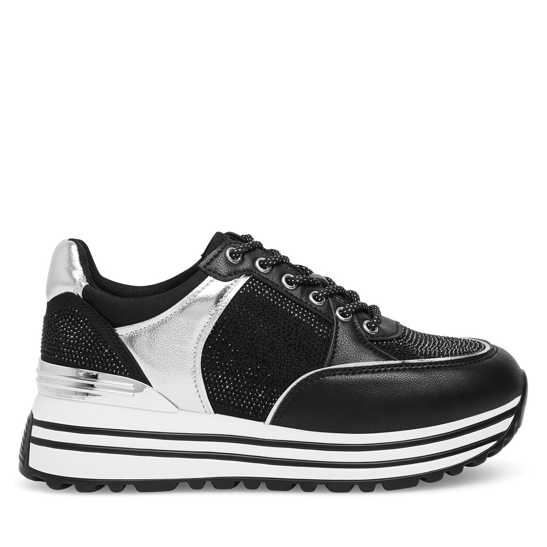 Eva Minge Sneakersy WYL3795-1 Czarny