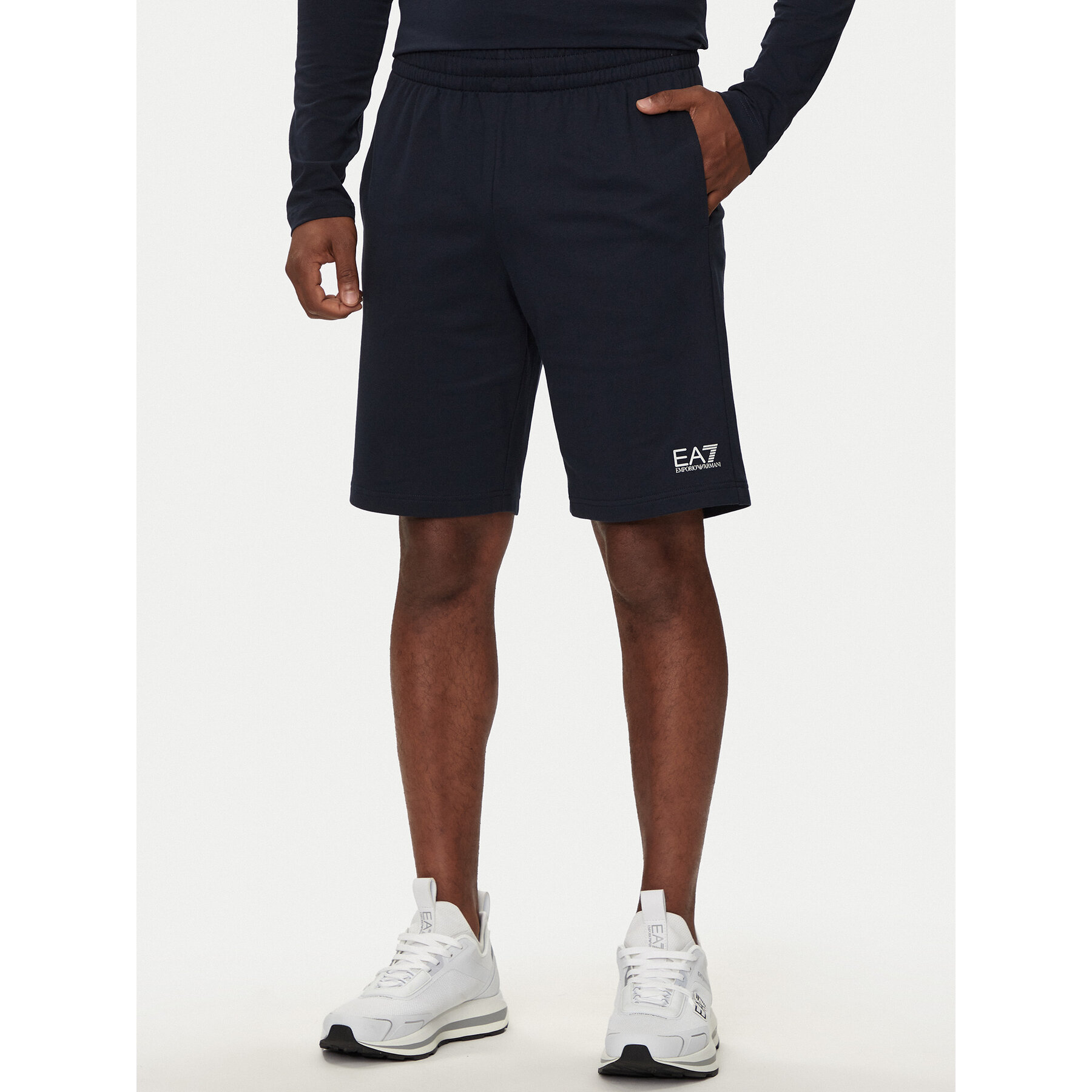 EA7 Emporio Armani Szorty sportowe 8NPS65 PJVRZ 1562 Granatowy