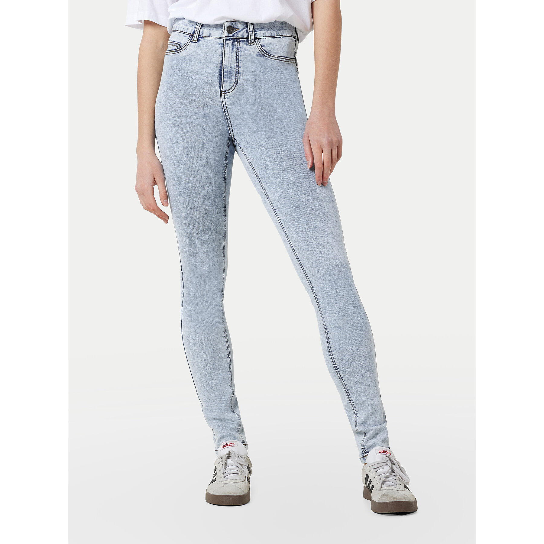 Noisy May Jeansy Callie 27030614 Błękitny Skinny Fit