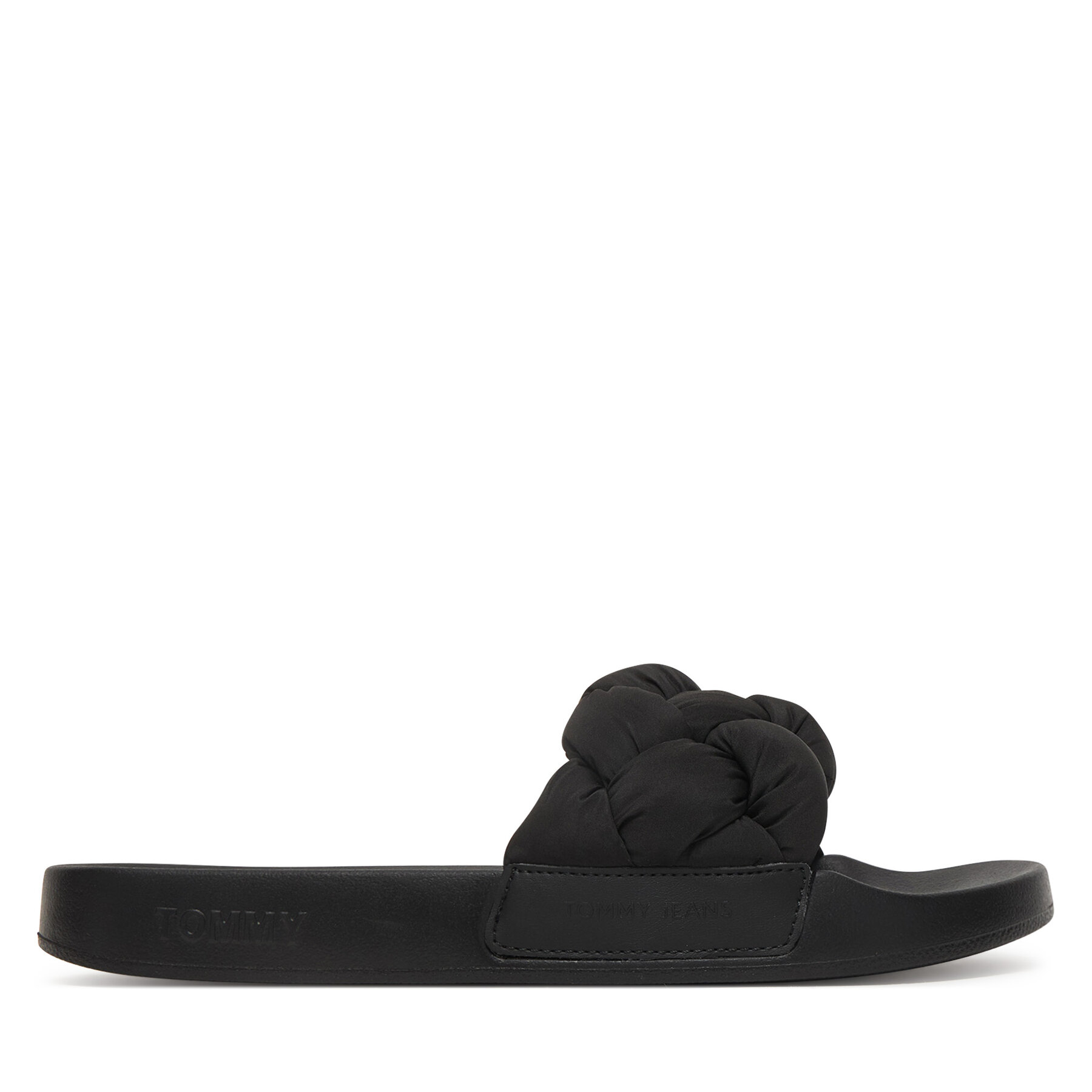 Tommy Jeans Klapki Tjw Braided Slides EN0EN02975 Czarny
