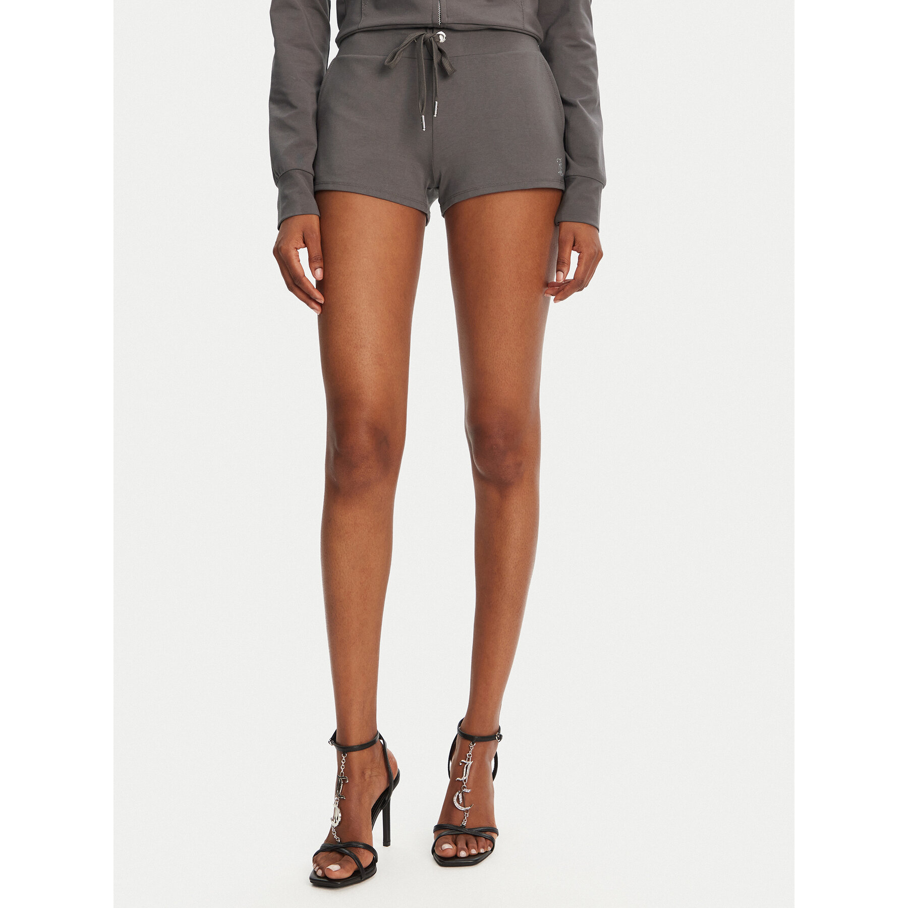 Juicy Couture Szorty sportowe JCWHS125312 Szary Loose Fit