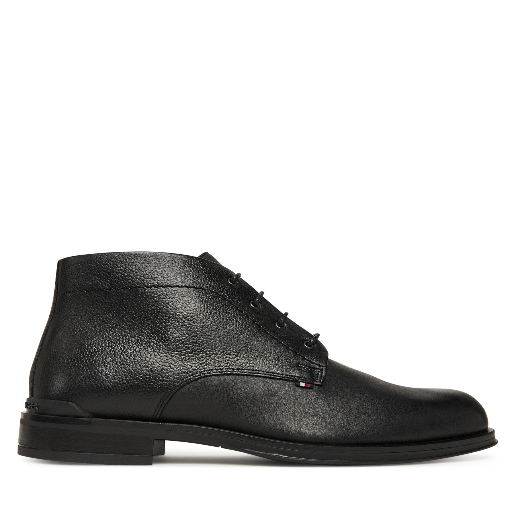 Tommy Hilfiger Trzewiki Corporate Hilfiger Lth Boot FM0FM05697 Czarny