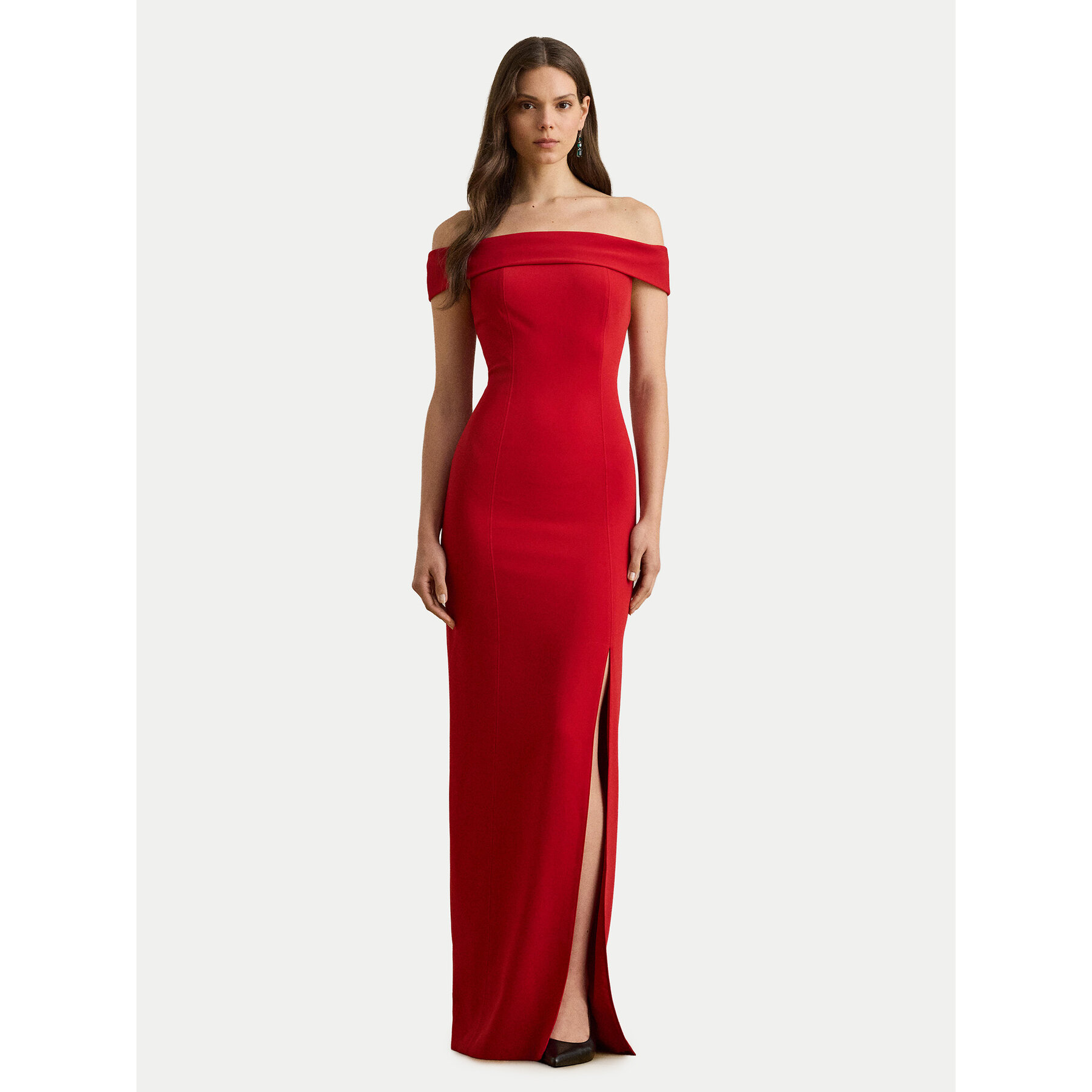 LAUREN RALPH LAUREN Sukienka wieczorowa 253982109004 Czerwony Slim Fit