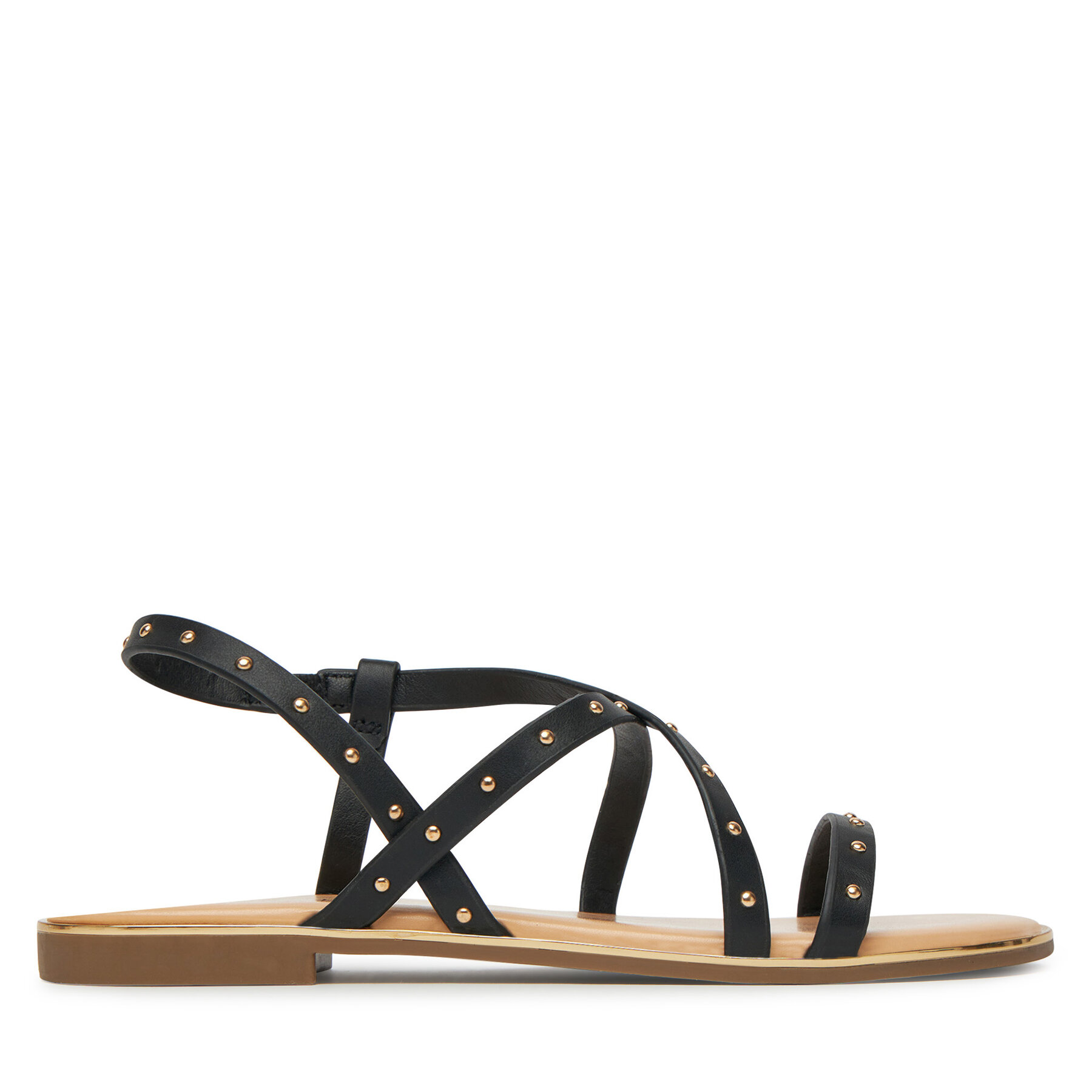ONLY Shoes Sandały Onlmari-4 Pu Studs 15342339 Czarny