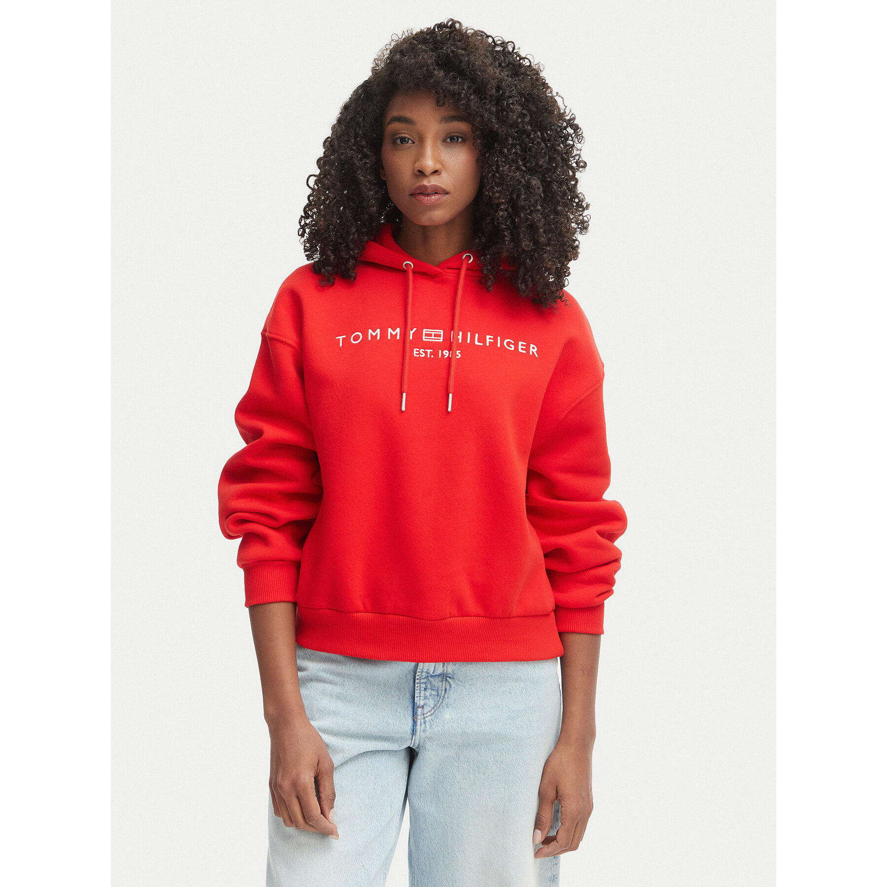 Tommy Hilfiger Bluza WW0WW47832 Czerwony Regular Fit