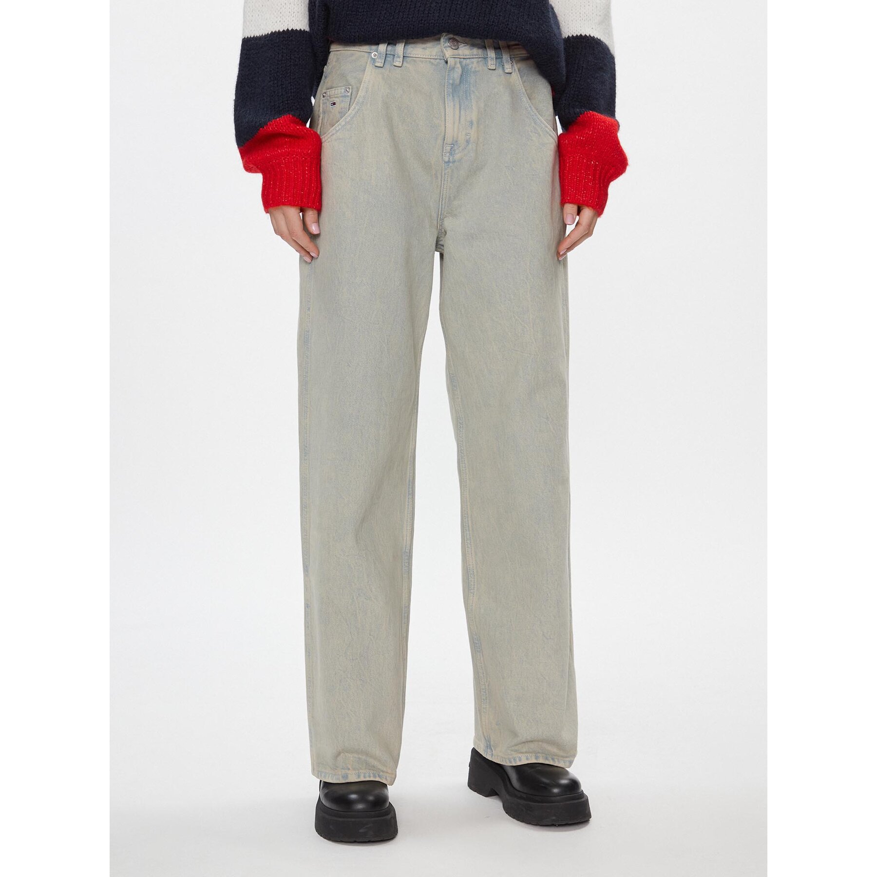 Tommy Jeans Jeansy Daisy Jean Lw Bgy Ah7001 DW0DW16954 Niebieski Baggy Fit