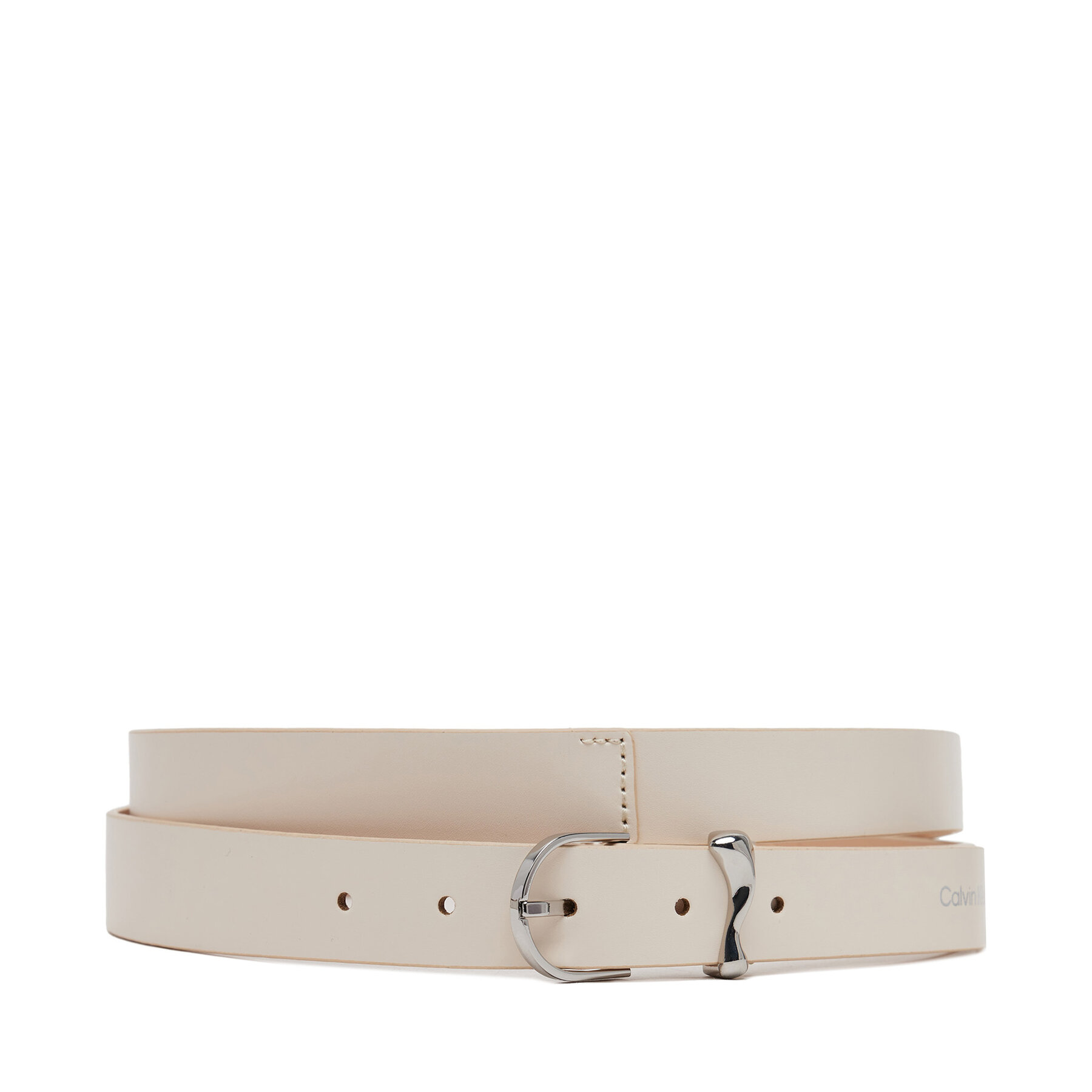 Calvin Klein Pasek Damski Ck Must Organic Loop Belt 25Mm K60K613234 Biały
