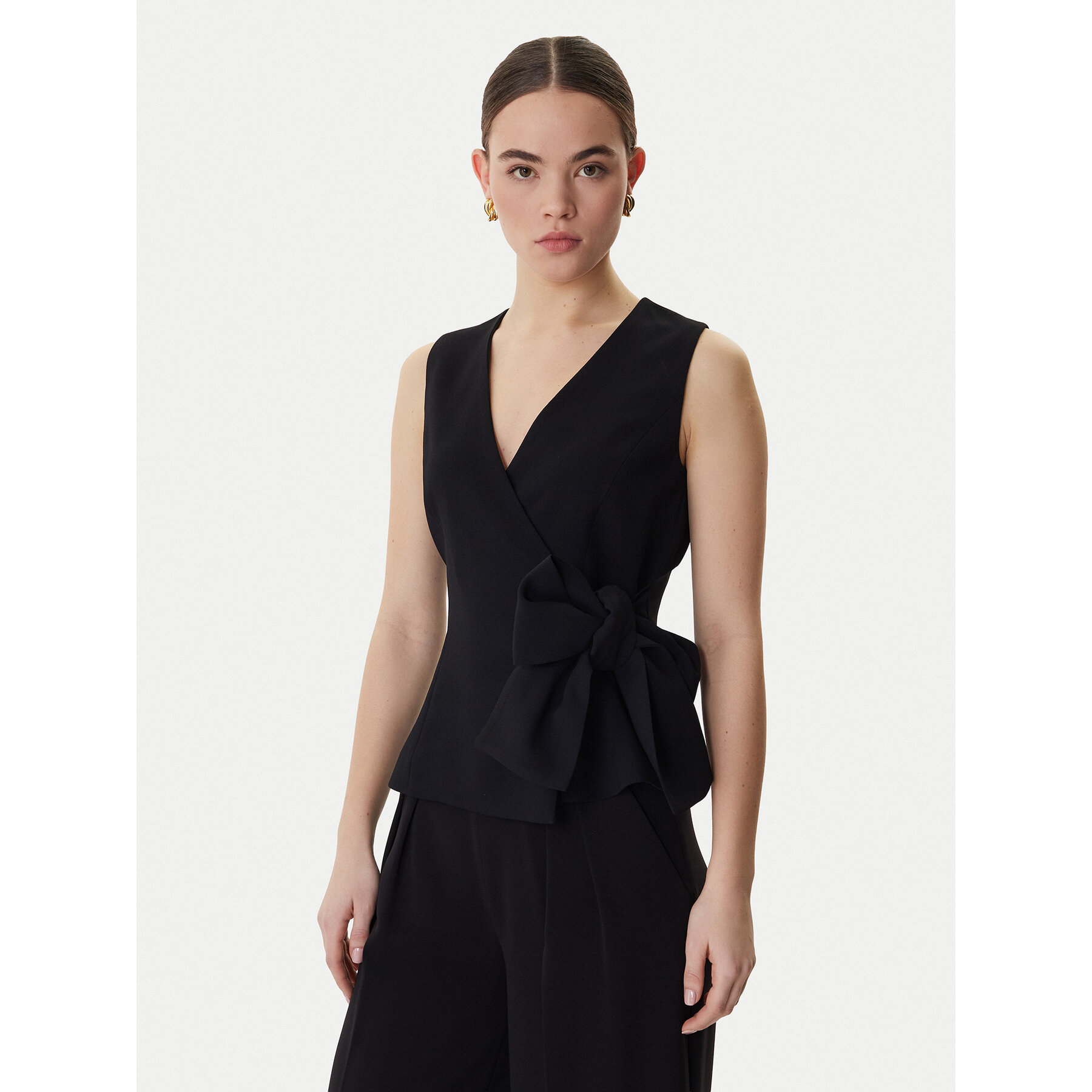 Marella Kamizelka garniturowa Lirica 2613161043 Czarny Regular Fit
