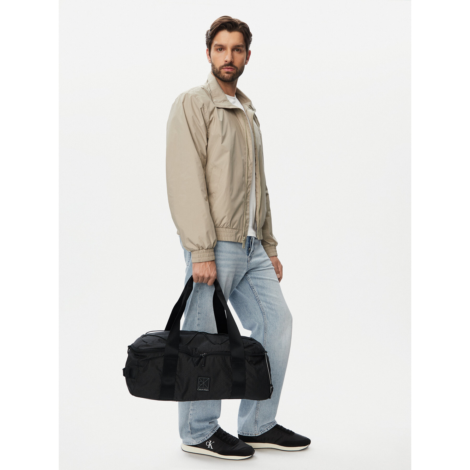 Calvin Klein Torba podróżna Utility Emblem Aop LV04D3385G Czarny