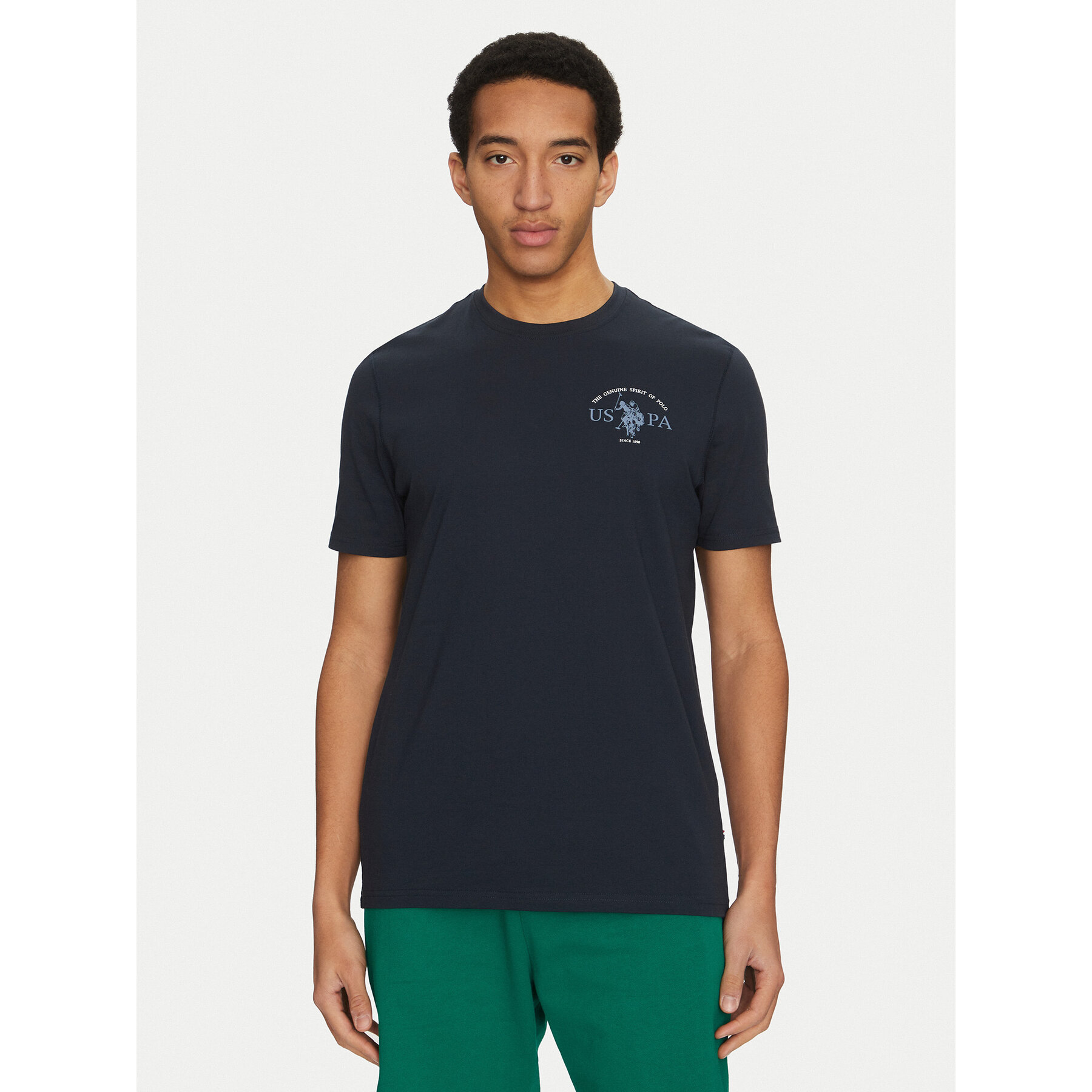 U.S. Polo Assn. T-Shirt MUP3657 Granatowy Regular Fit