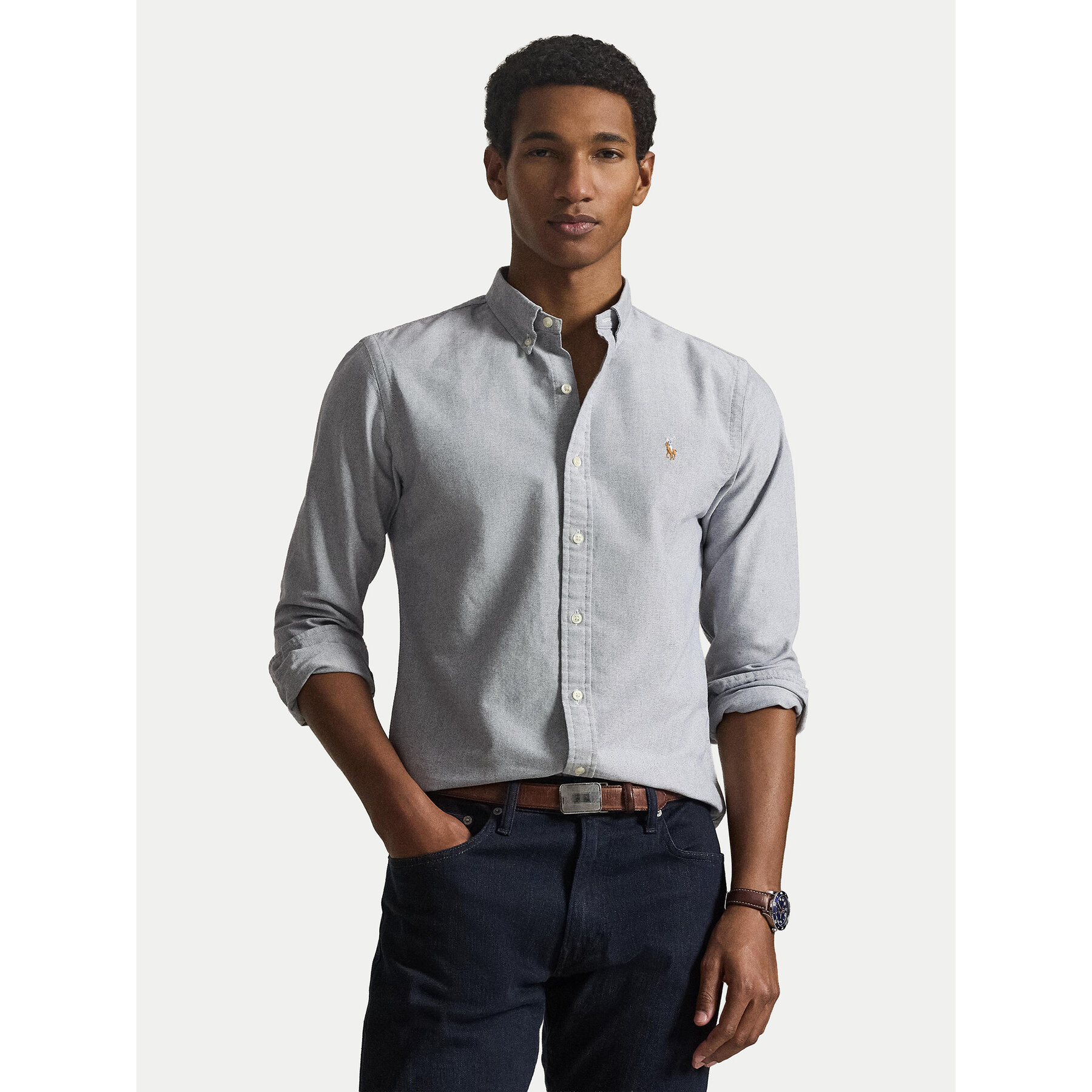 Polo Ralph Lauren Koszula 710792161500 Niebieski Slim Fit