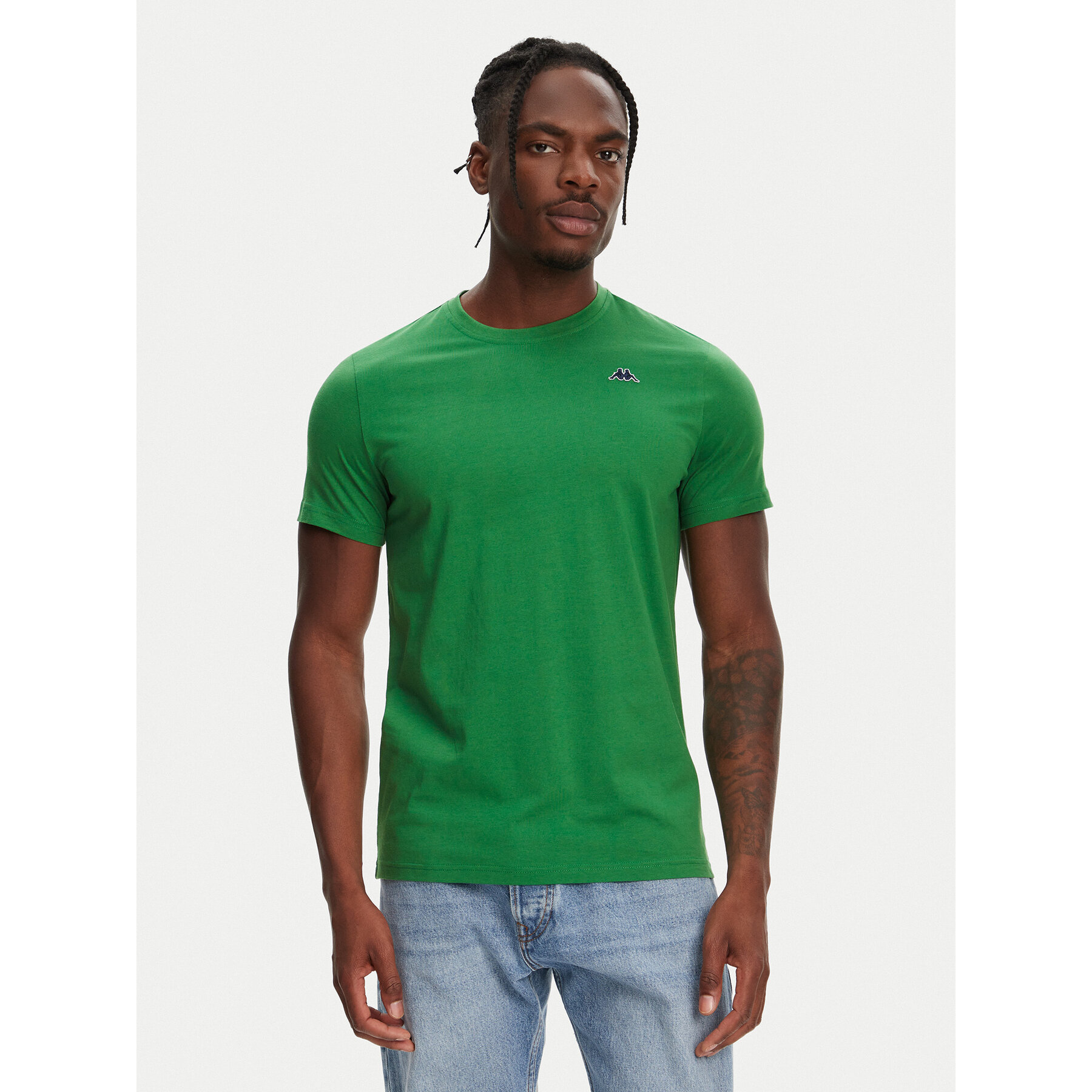 Robe di Kappa T-Shirt Luc 611187W Zielony Regular Fit