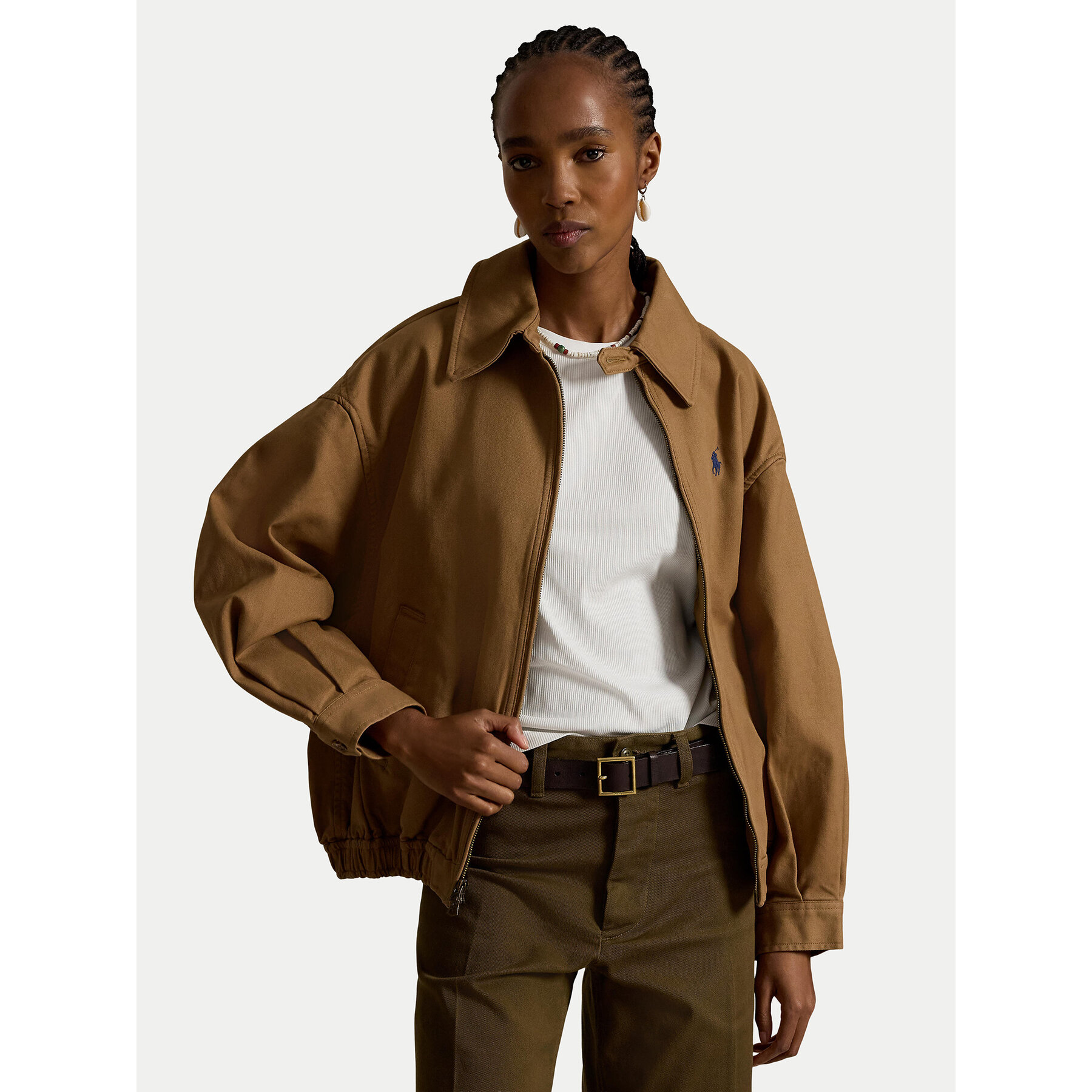 Polo Ralph Lauren Kurtka przejściowa 211A96311003 Beżowy Oversize