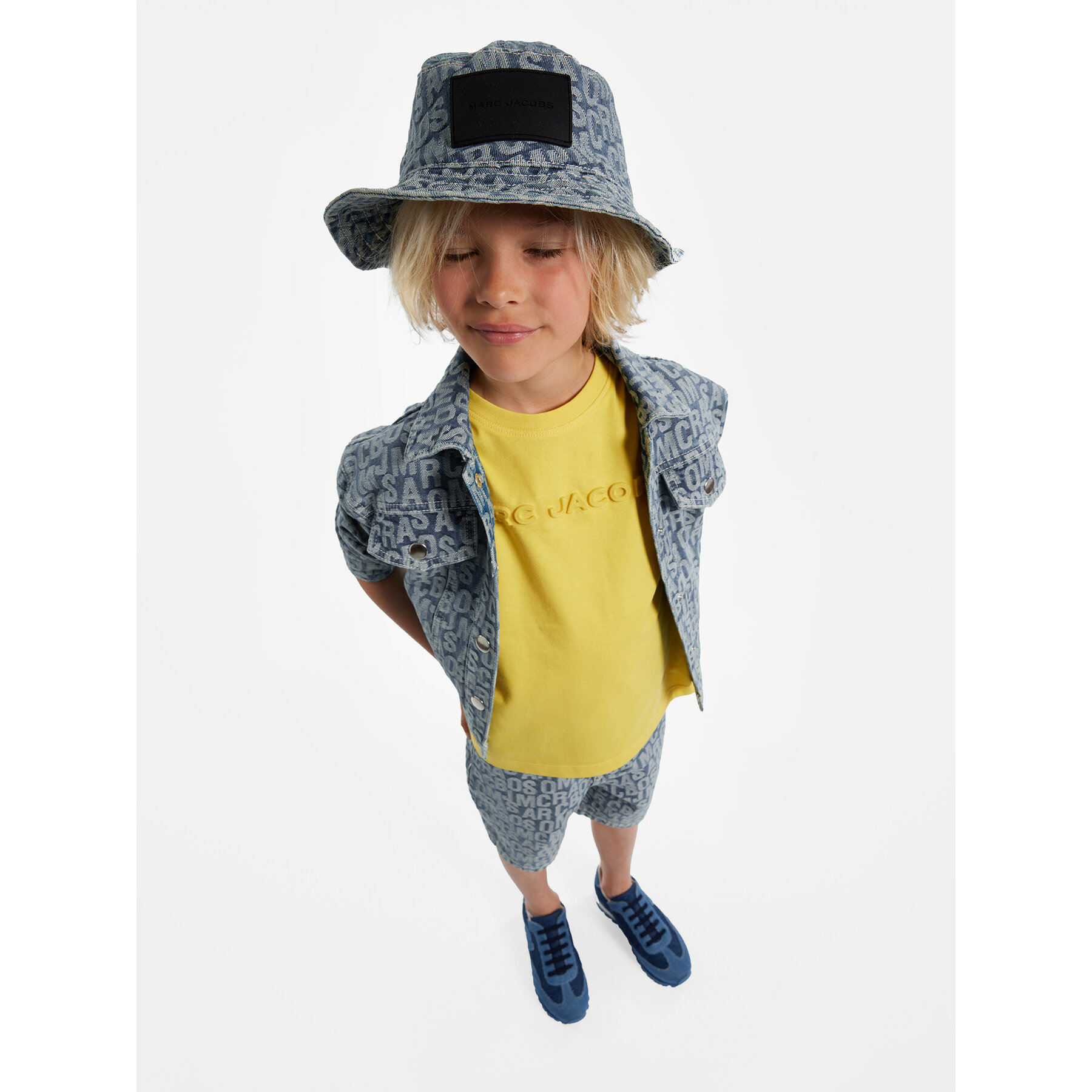 Marc Jacobs Kurtka jeansowa W60173 S Niebieski Oversize